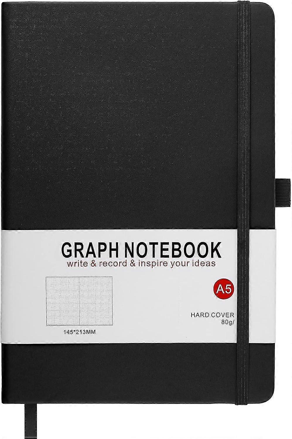 A5 Graph Paper Notebook - 200 Pages Hardcover Notebook
