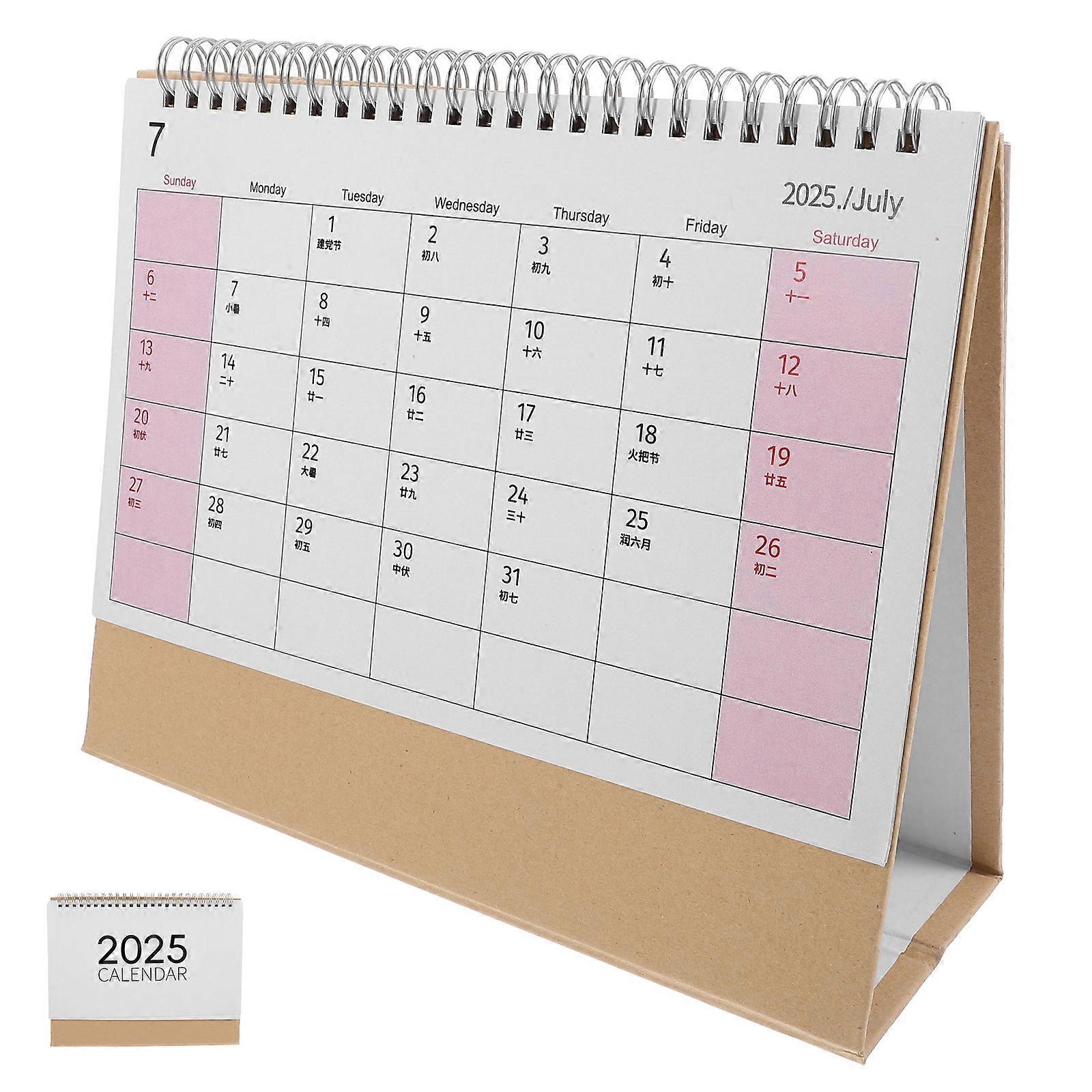Desk Calendars Small Desk Pad For Home Use 9.24X7.47X3.14in Note-Taking 1Pack