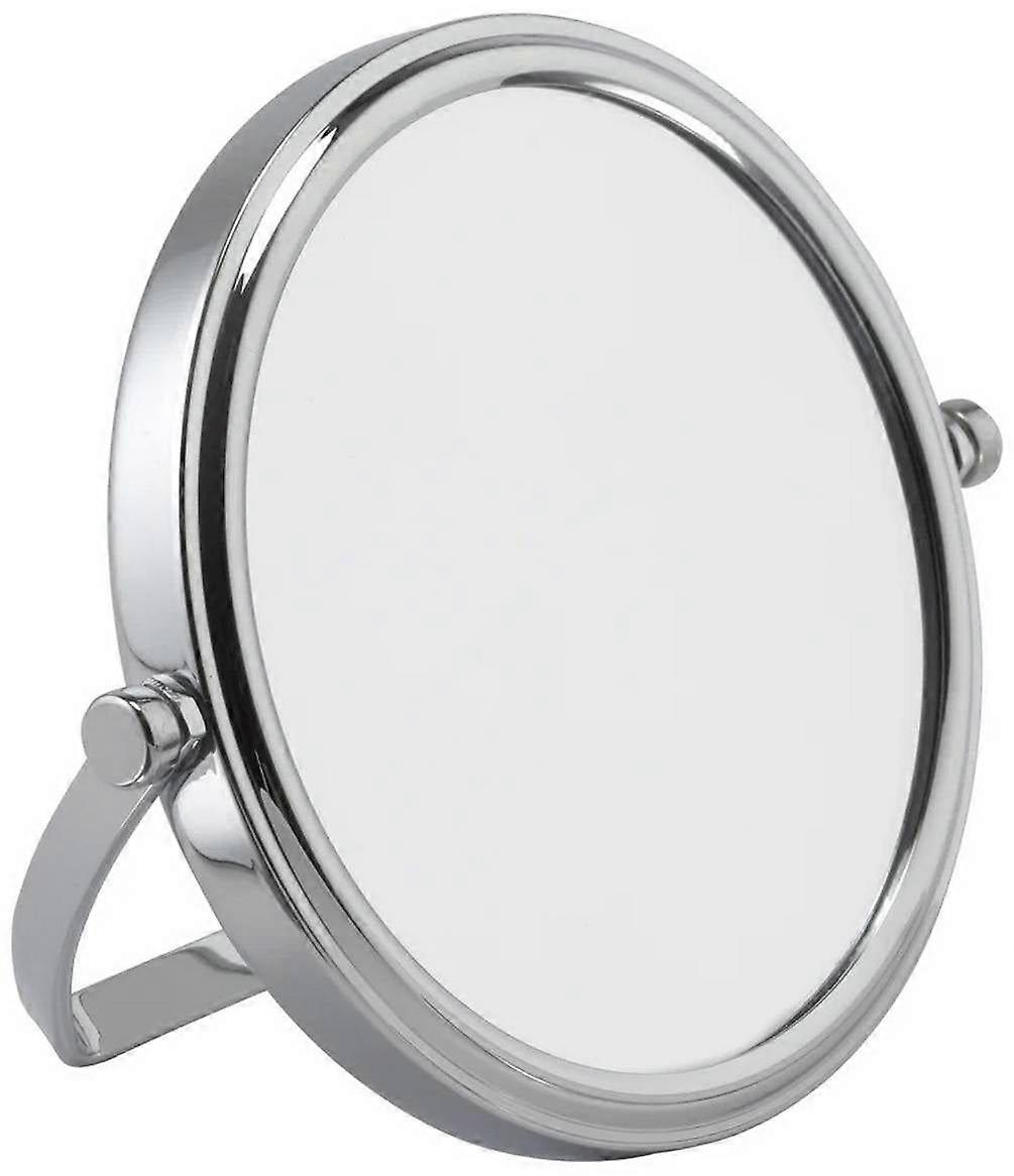 Alice Wheeler London 7x Magnification Round Large Mirror - Chrome