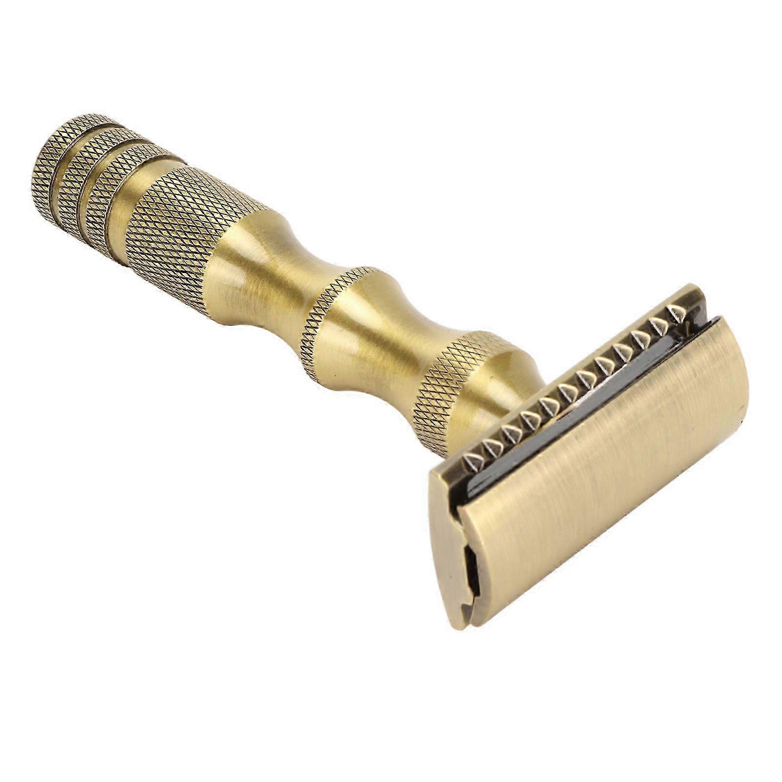 Manual Beard Trimmer Double Edge Replaceable Blades Slip Resistant Safe Tool for Home Travel