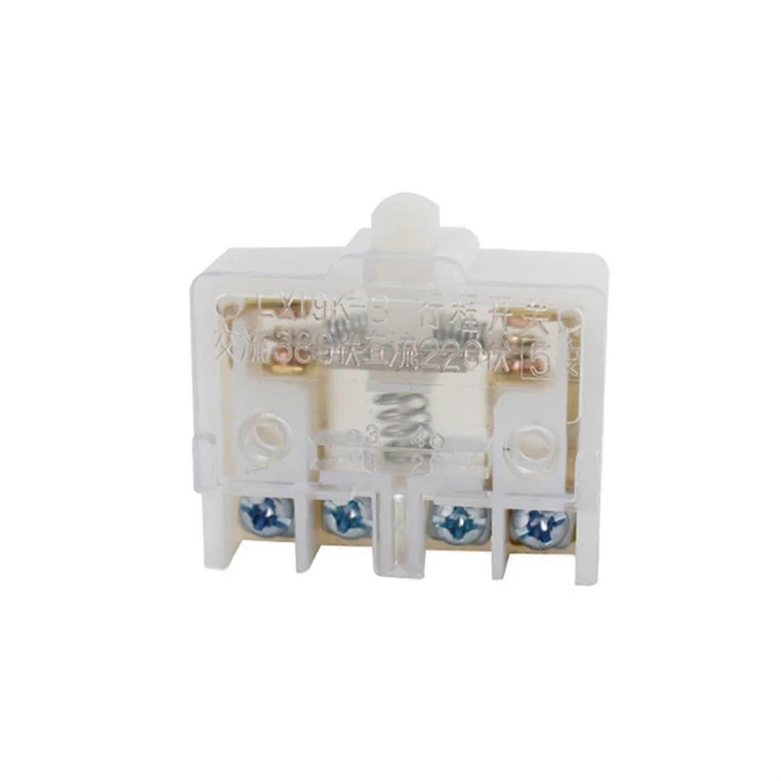 LX19K-B Mini Micro Pedal Switch 4 Screws 4 Terminals AC380V DC220V 5A Silver Contacts 1NO 1NC