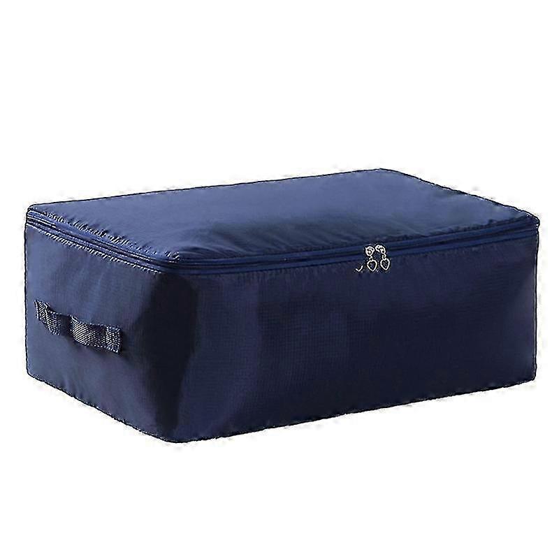 Space-saving Quilt Storage Bag with 2-Way Zipper for Blankets and Clothing Organizer