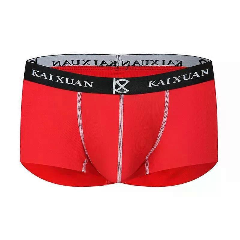 Men's Boxy Underwear Seamless Modal Soft Elastic Comfort Boxer Shorts Skin-friendly Youth Low-rise U Convex Pouch Sports Panties