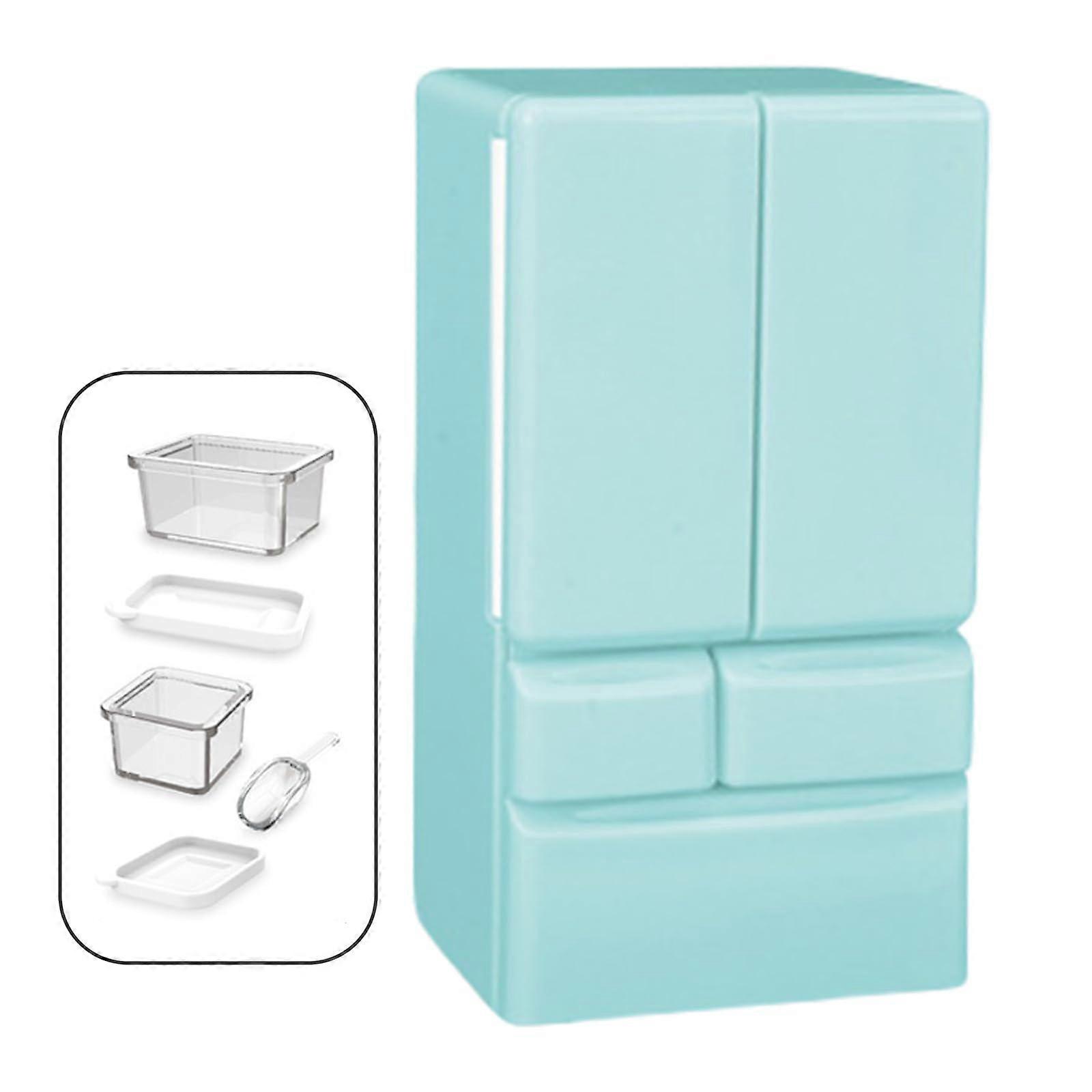 Plastic Miniature Fridge Model Figure Toy For Children RolePlaying Games 1/12 Dollhouse Scene Display Decoration Ref: 9328