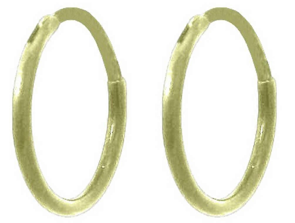Ti2 Titanium Small Full Hoop Earrings - Yellow