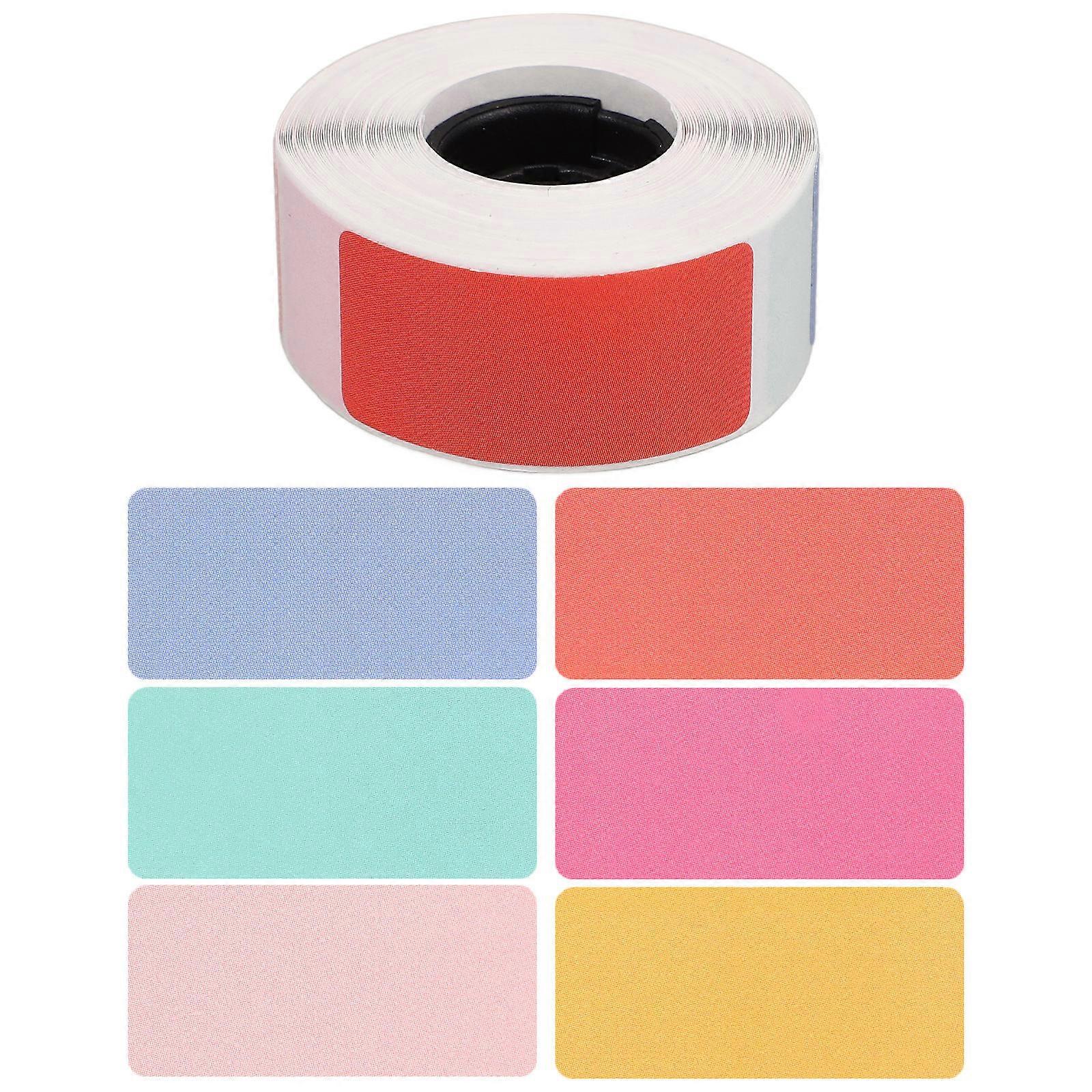 Diy Thermal Label Maker Roll Self Adhesive Stickers Multi Purpose Bright Colors For Home Office School Use