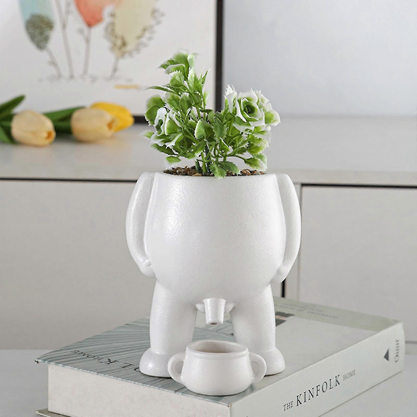 التبول مزهرية مضحك ، وعاء التبول الغراس ، الجدة التبول الغراس وعاء ، الغراس ، عصاري ، ديكور المنزل