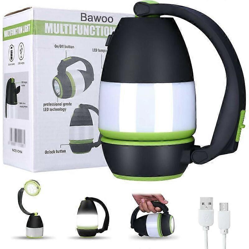 LED camping light, multi-function camping light, 2000mAh, suitable for tent, fishing, hiking emergency