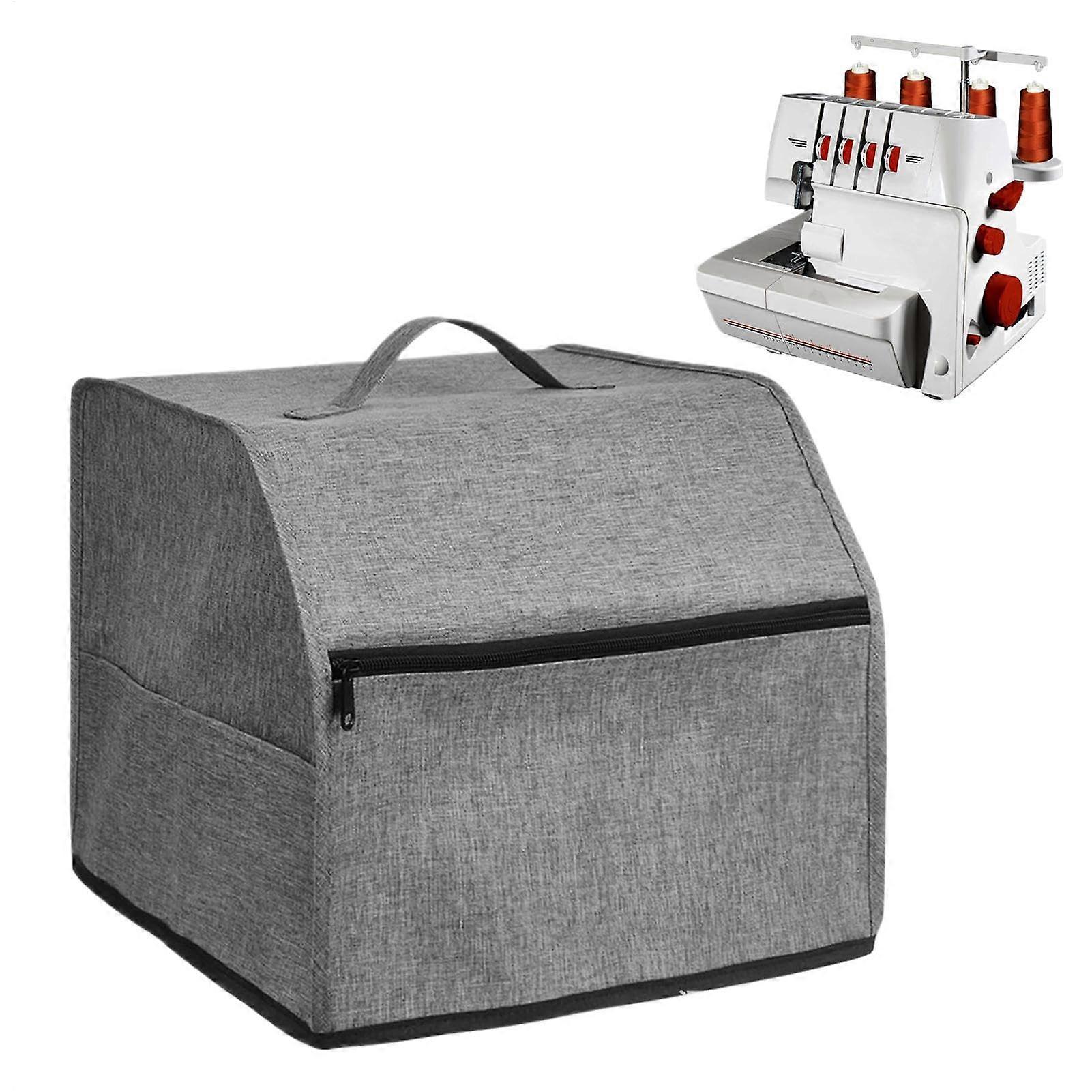 Sewing Machine Cover, Dust Proof Storage Bag, Grey Scratch Resistant Protective Bag with Handle, Standard Size Compatibility