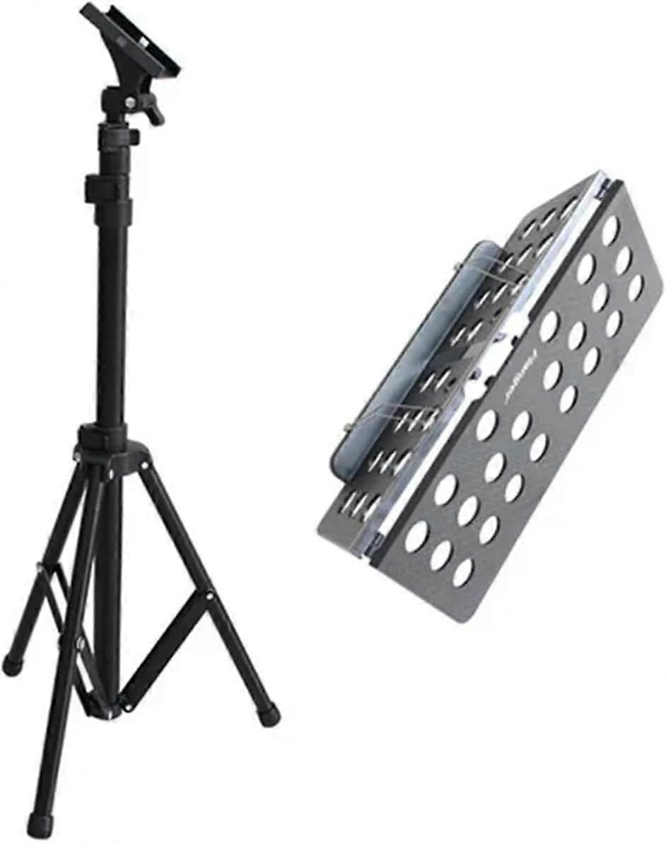 Foldable Music Stand for Sheet Music, Music Stand with Tripod, Lightweight Music Stand, Retractable Metal Music Stand for Guitar and Violine
