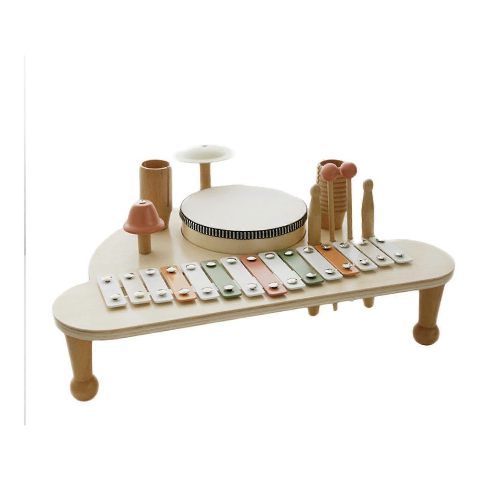 Xylophone made of wood, smooth, spaceship music stand for babies at home