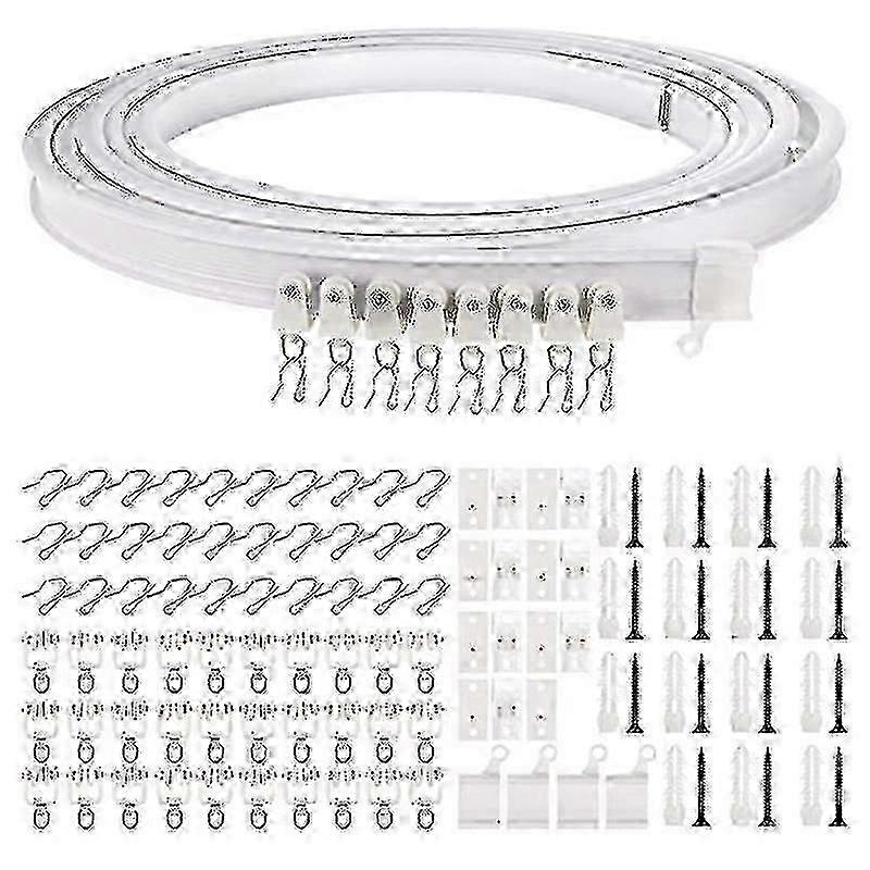 1-5 Meters Bendable Ceiling Curved Curtain Track Flexible Ceiling Curtain hwy