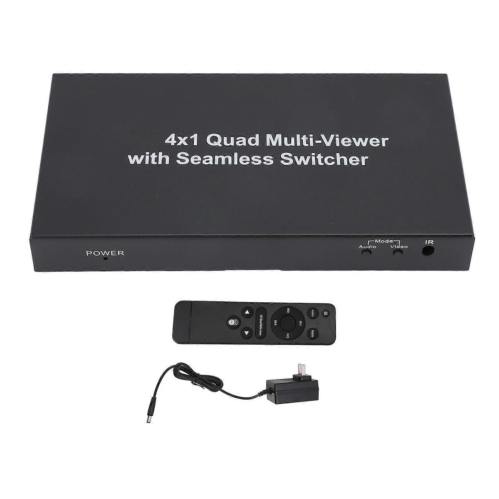 1080P HD Multimedia Interface Multiviewer Switch 4x1 Quad Seamless Switcher with 5 Modes