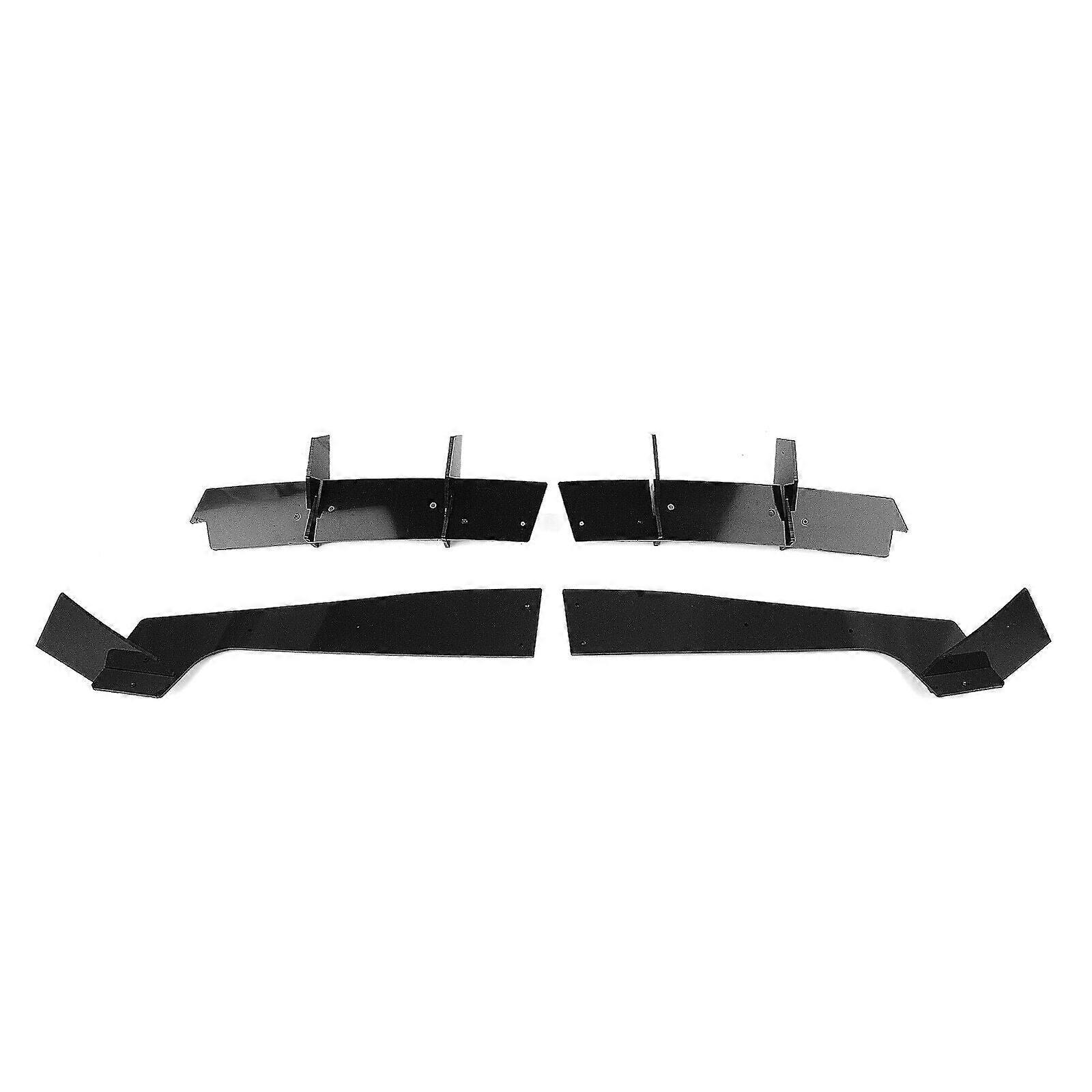 3855451Bk Rear Bumper Diffuser Lip Valance Apron Fits Fitsd Mu.stang 15-21 