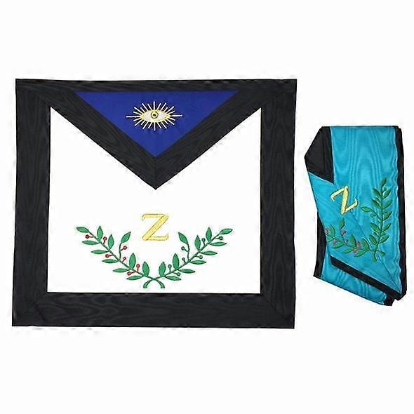 Masonic Aasr 4th Degree Apron And Collar Set Machine Embroidered
