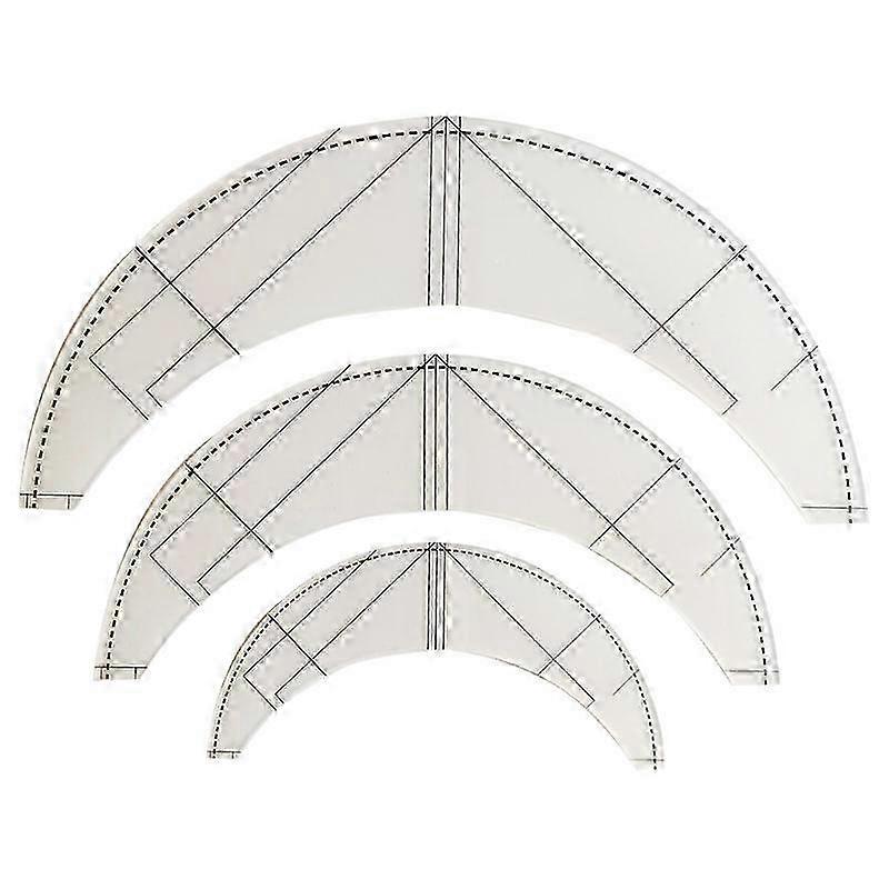 Arc Quilting Ruler & Braided Twist Template Set - 3PCS Sewing Machine Accessories for Precision Quilting & Crafting