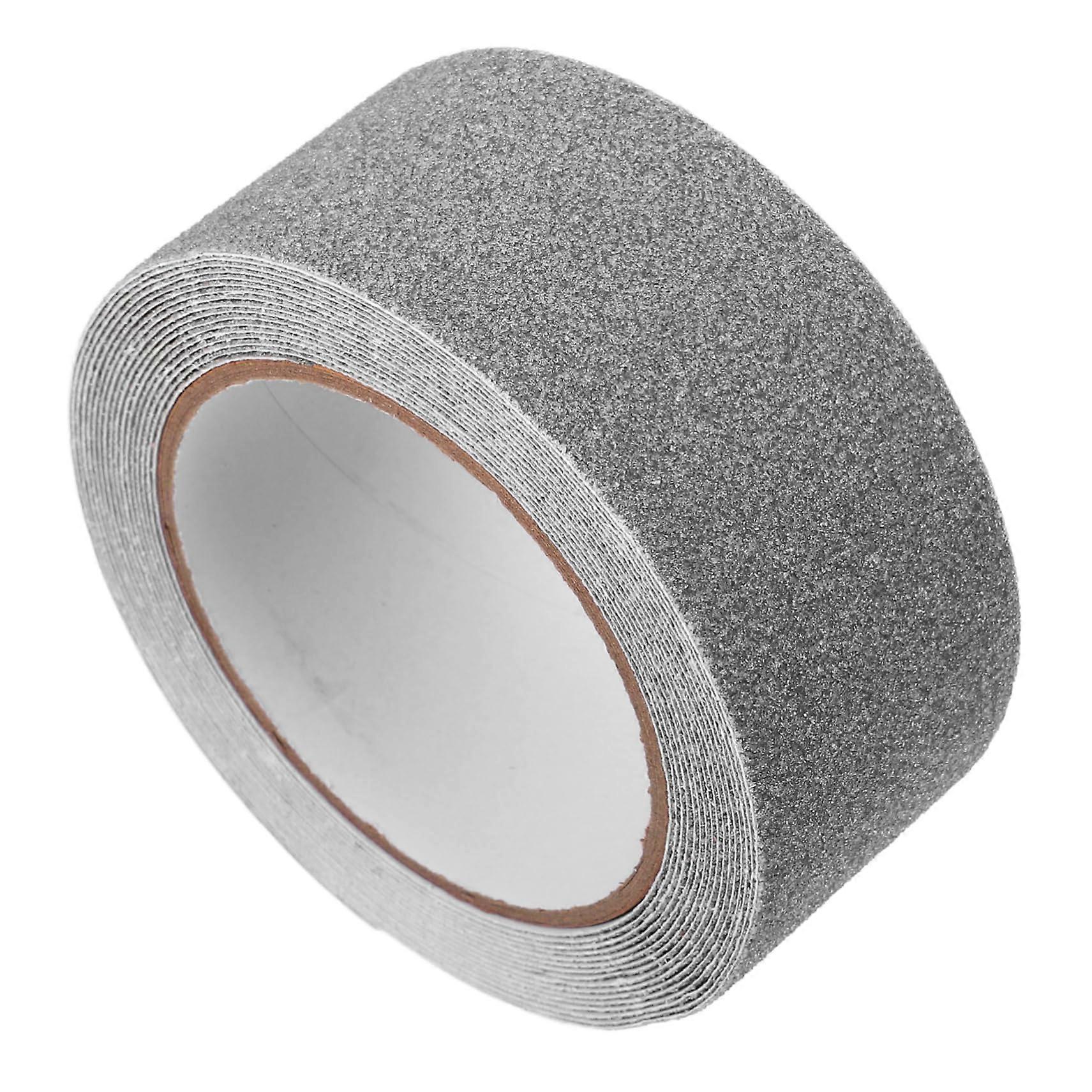 Non-Slip Adhesive Tape For Floors And Stairs 1 Roll Grey Rubber Base Stair Strip Tape