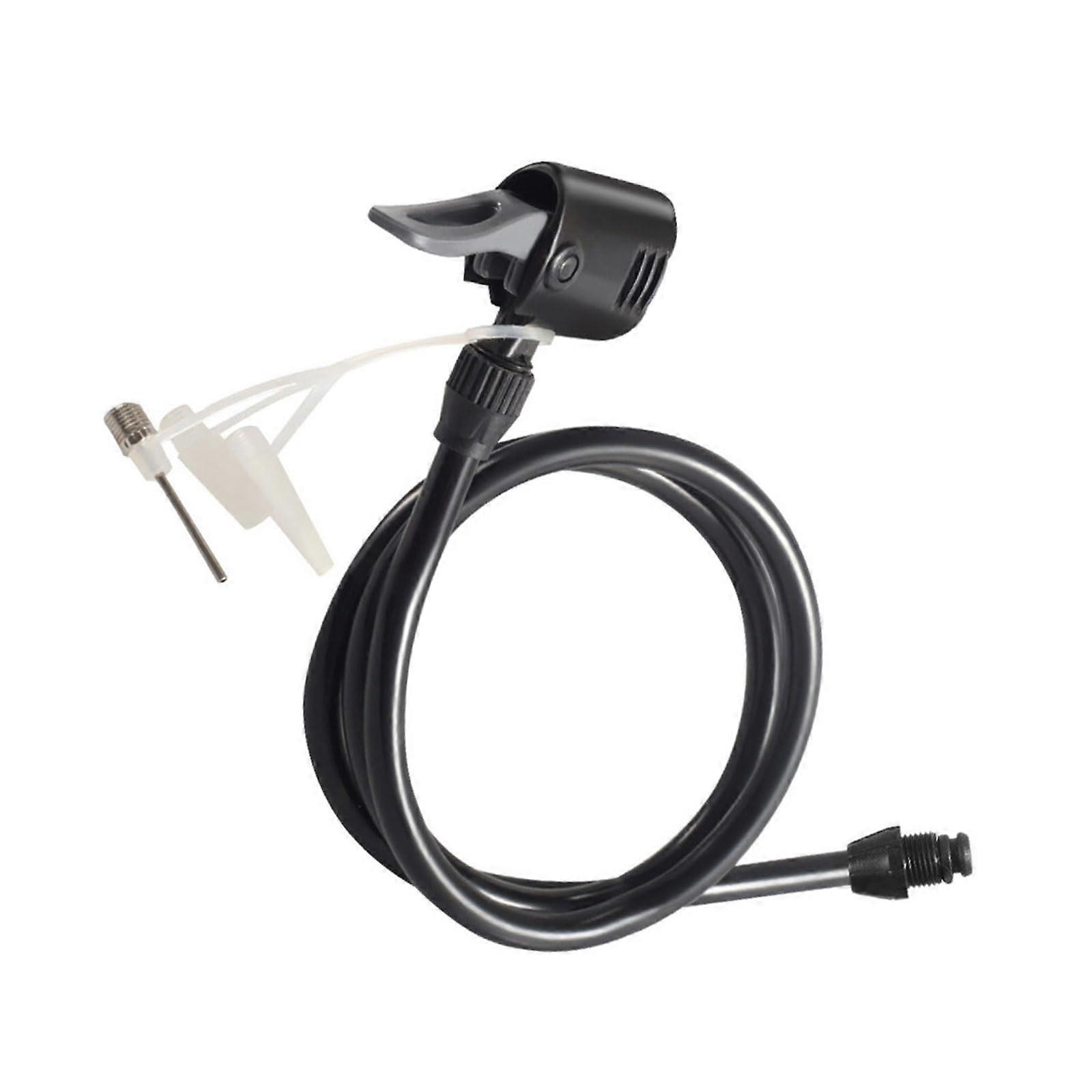 Bicycle Pump Extension Inflator Valve Hose Tube Compatible with Presta and Schrader Valves, 3ft Durable Extension Tube