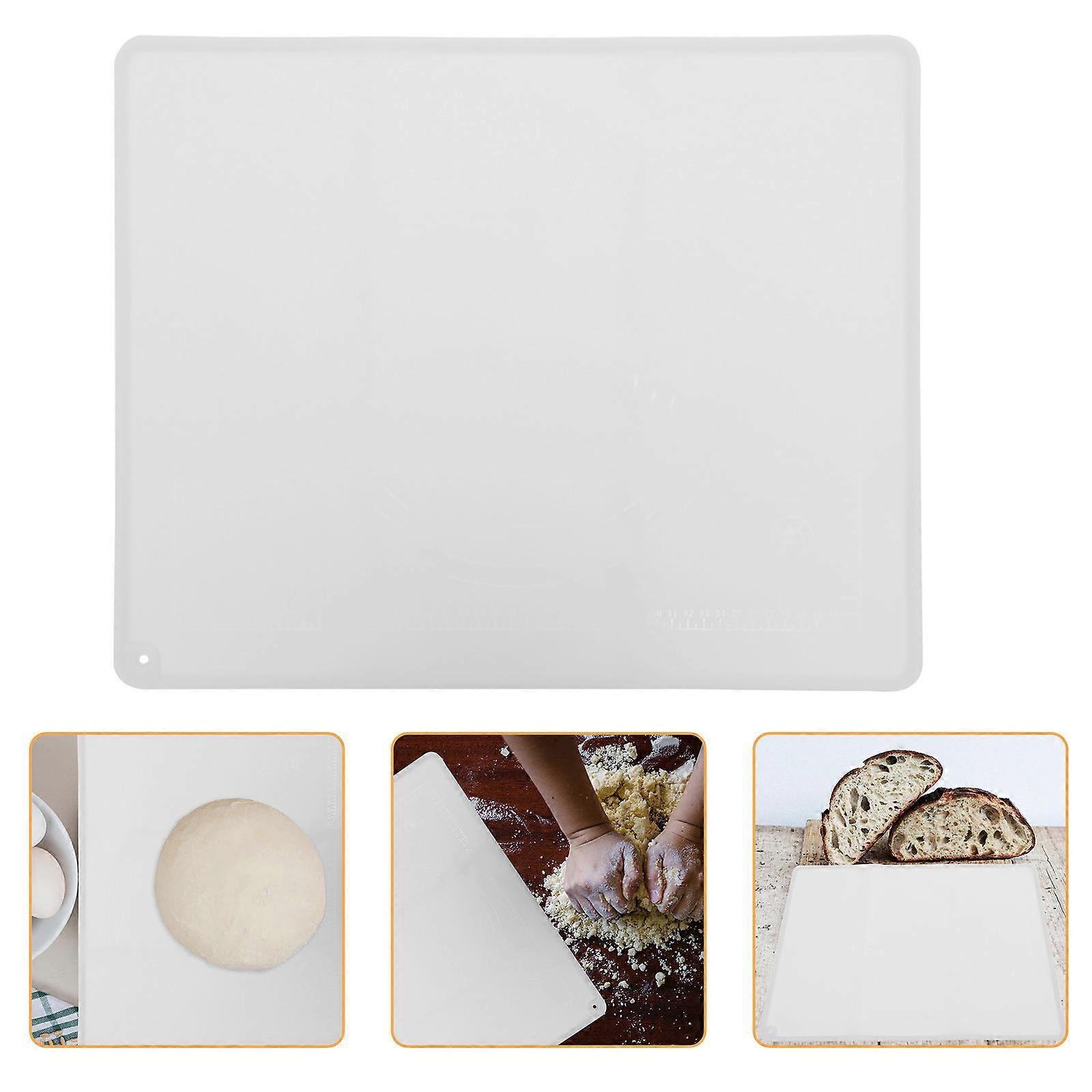 Silicone Cake Rolling Mat Dough Preparation Non Slip Heat Resistant Accurate Cutting Guide 50x40cm 1Pcs
