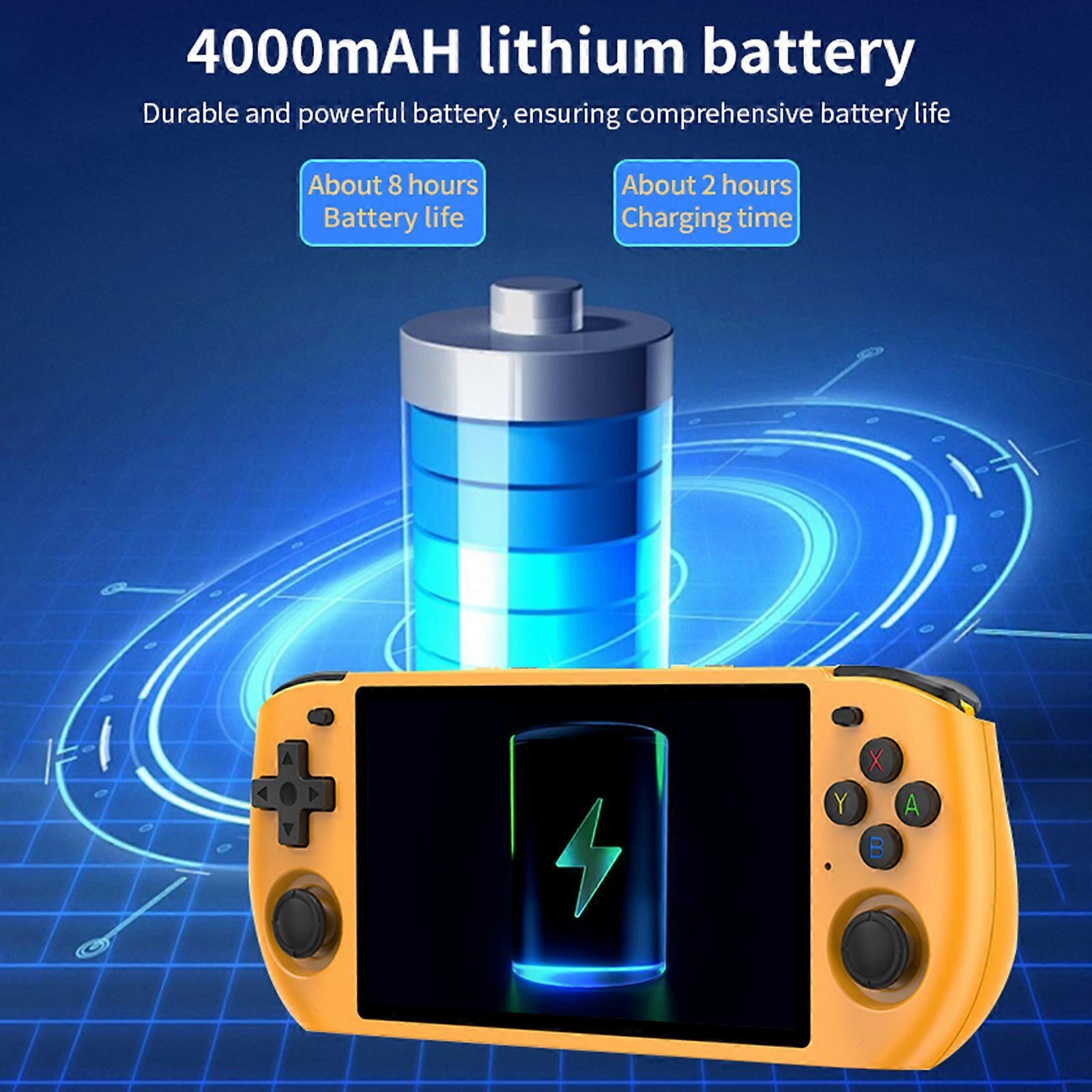 PowKiddy RGB10 max3 Handheld Game Console 5.0-inch IPS HD Screen Support TV Connection Multiple Play Modes Rechargeable Open Source Gaming Device