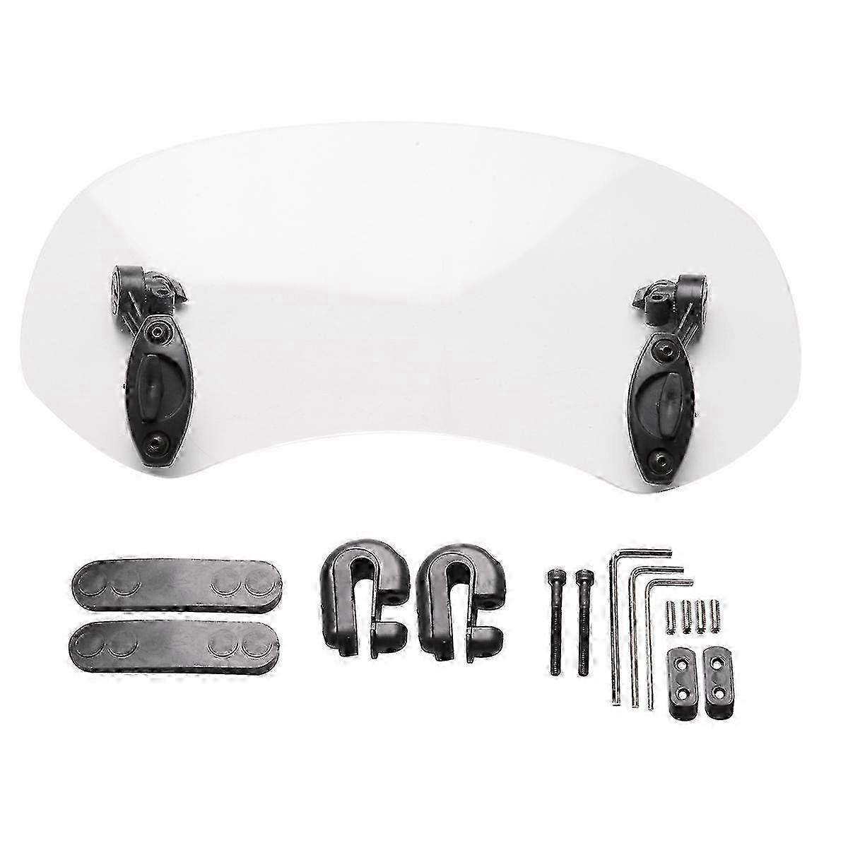 2025 Transparent Color Universal Motorcycle Adjustable Wind Screen Edition