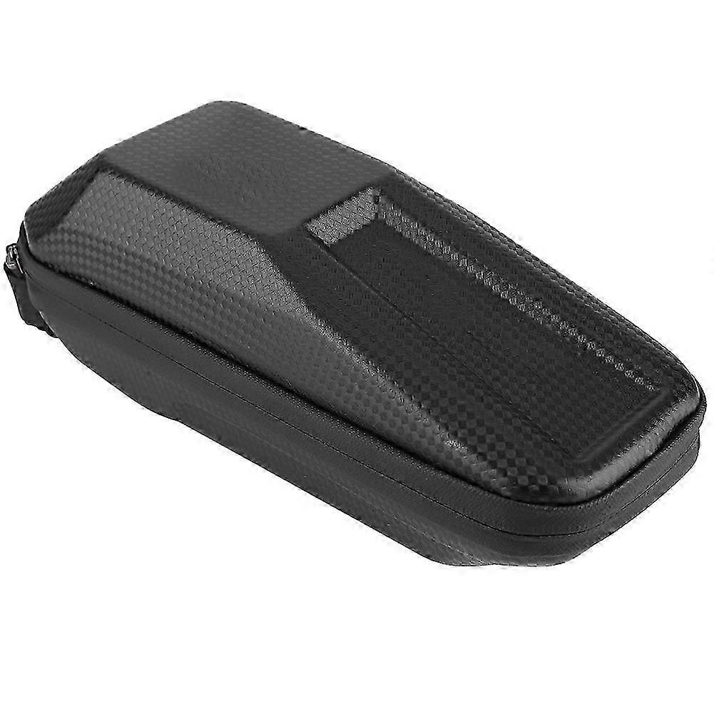 Waterproof EVA Hard Saddle Bag Storage Case for Bicycle Front Tube Frame - Essential Bike Accessory for Safe Storage