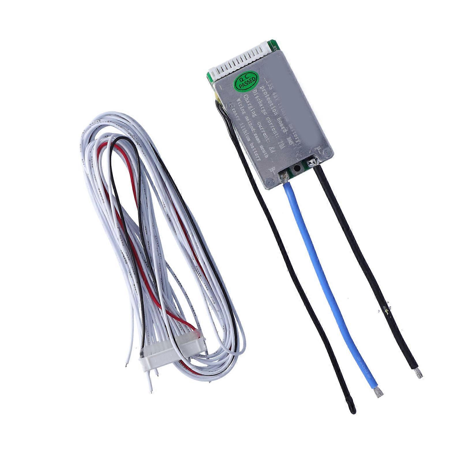 Battery Protection Board BMS PCB for Ternary Lithium Cell Pack Same Mouth nce 13S 48V20A(8A Charging)