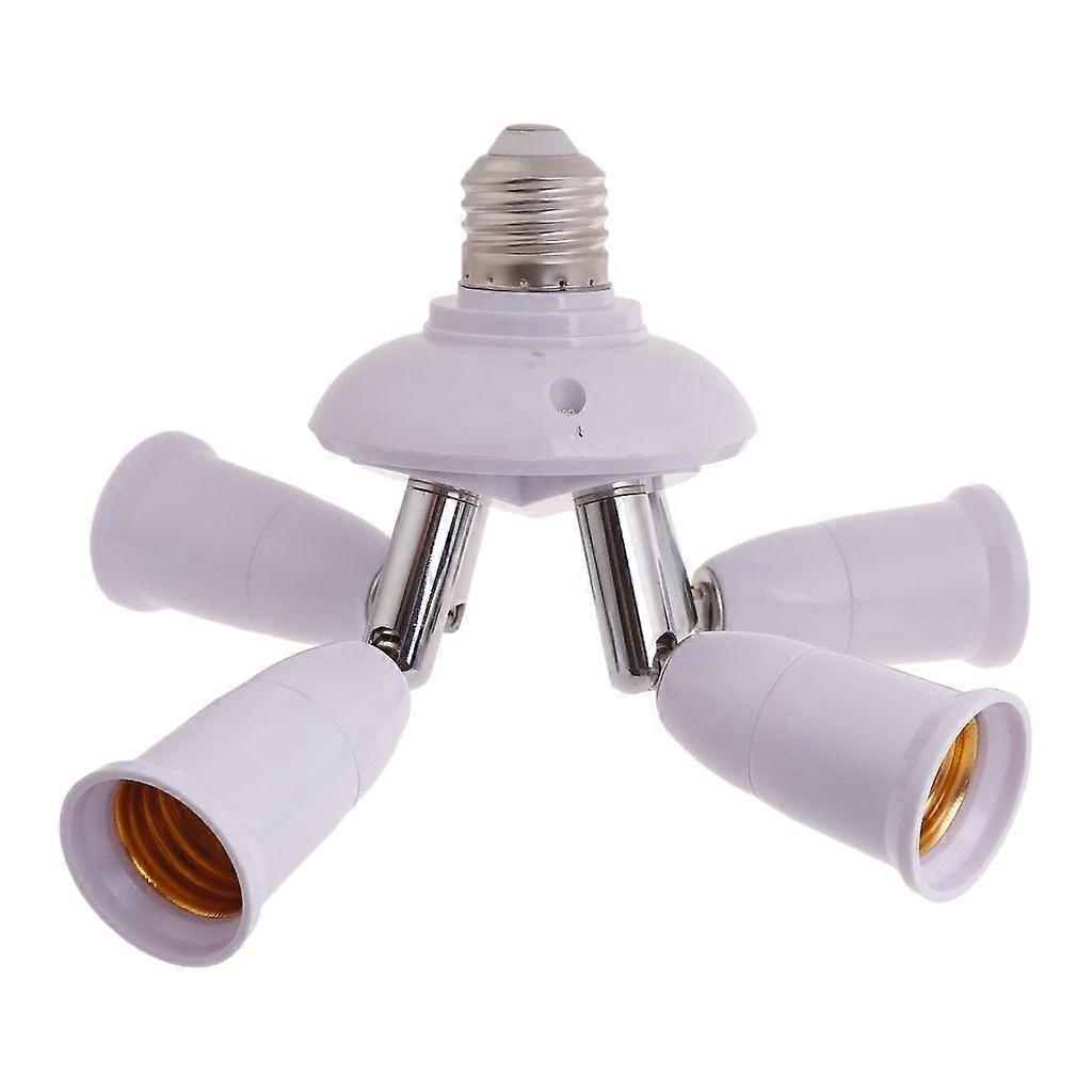 Multifunctional E27 to E27 Base Light Holder Lamp Bulb Socket Splitter Adapter