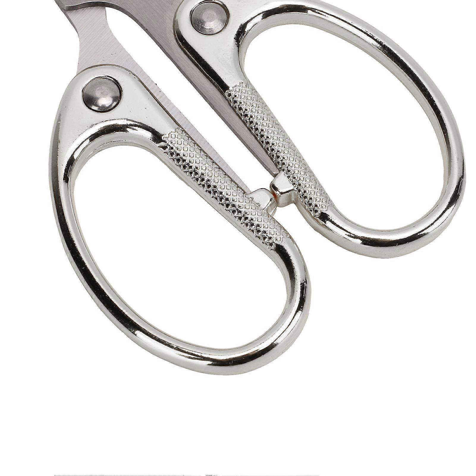 Craft Scissors Stainless Steel High Hardness Durable Ergonomic Design Easy Cutting Widely Used Sewing ScissorsSilver