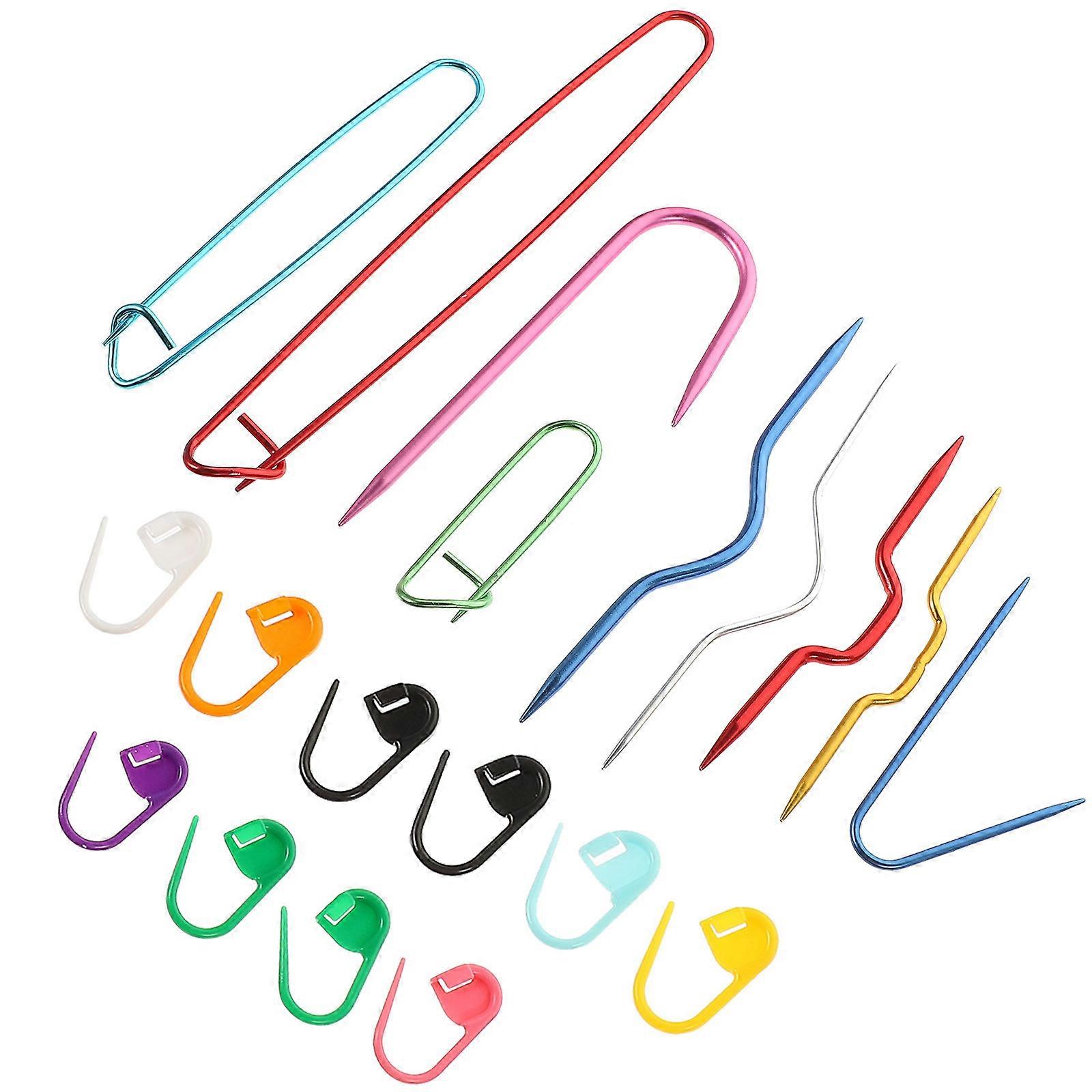 Crafts Stitch Holder Metal Crochet Stitch Markers for Travel and Outdoor 17.00X2.50X0.20cm 1 Set