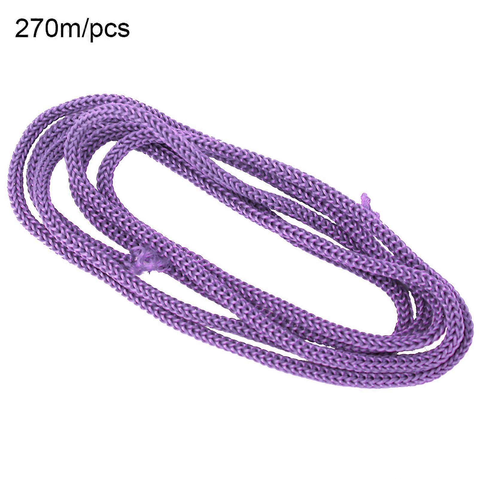 270m/PCS 3mm Polypropylene Rope Braided PP Cord Drawstring DIY Tag Badge Lanyard (Purple)
