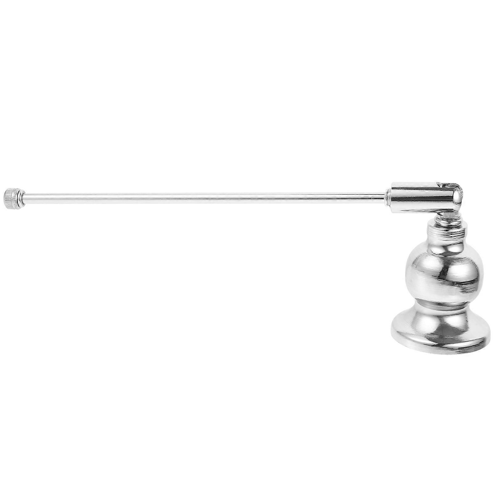 Candlestick Extinguisher Long Handle Extinguisher Prevent Splashing Romantic Atmosphere Silver 1Set