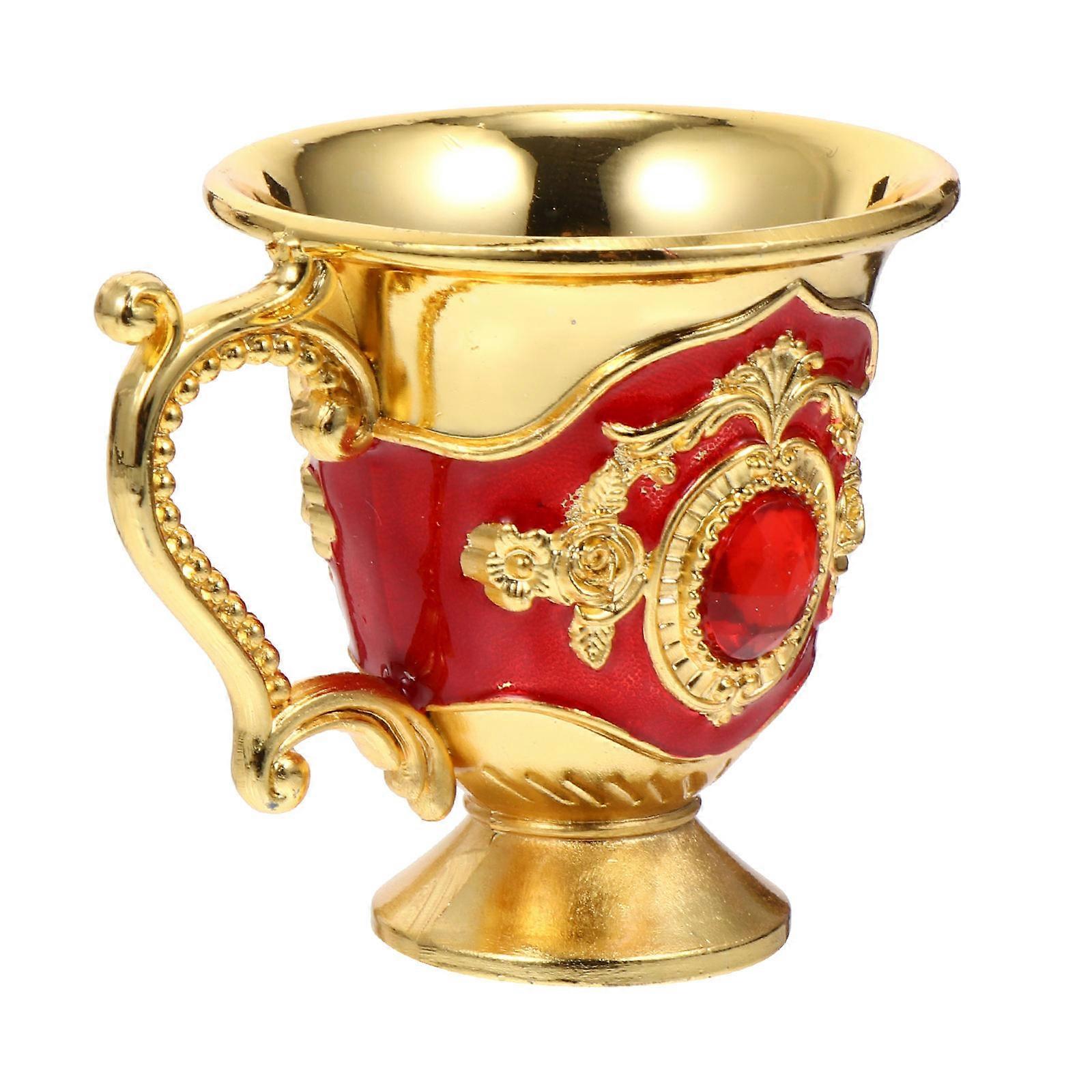 European Style Retro Cup Unique Decorative Tea Mug for Home Restaurant Bar Use, Stable Design for Tea Alcohol Water Juice