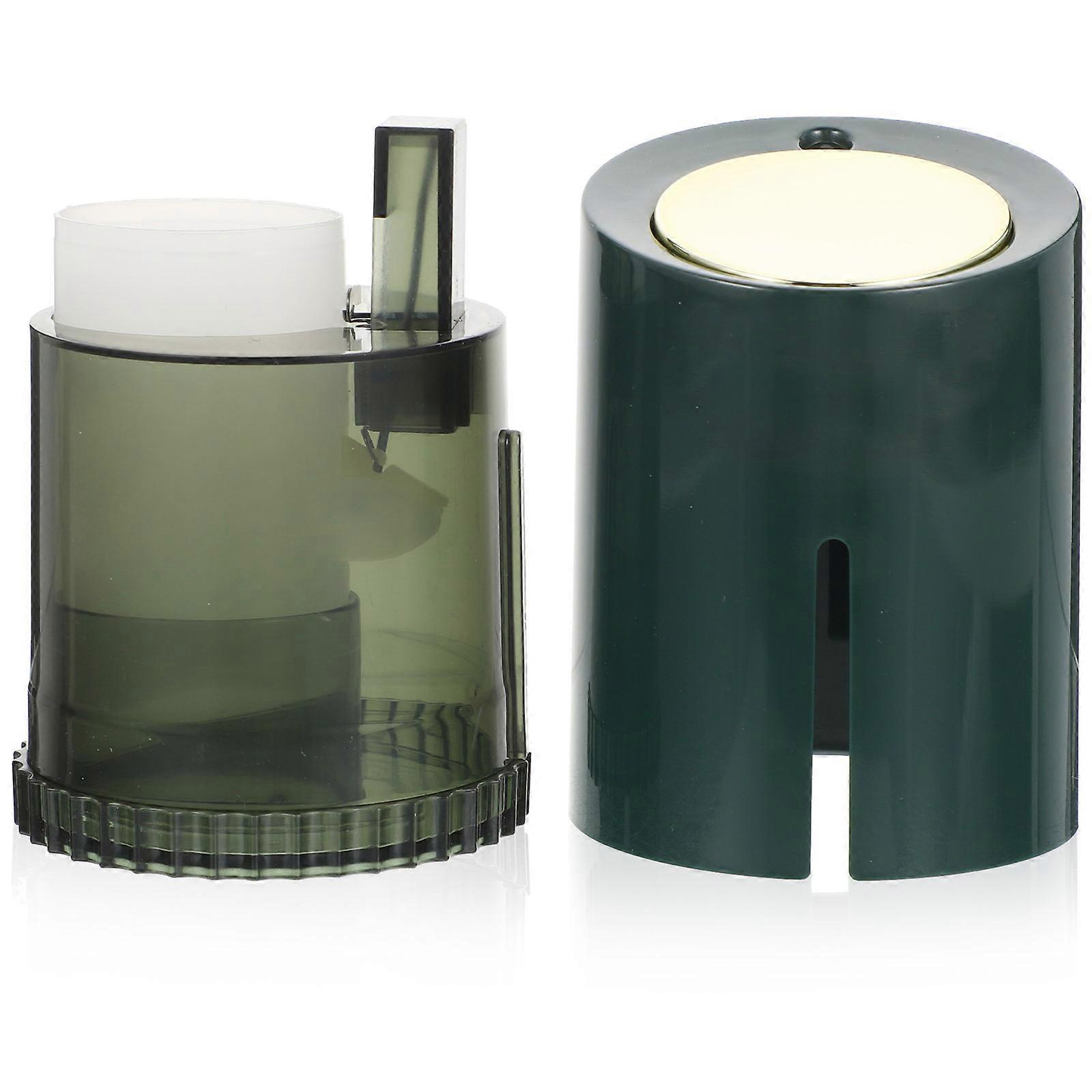 Green Acrylic Toothpick Holder for Home Use Simple Design and Safe 4 Inch