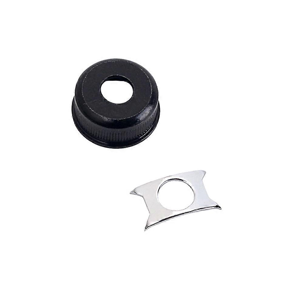 Input Jack Plate Socket Guitar Jack Socket Electric Guitar Bass Maintenance Upgrade 1 Set Black