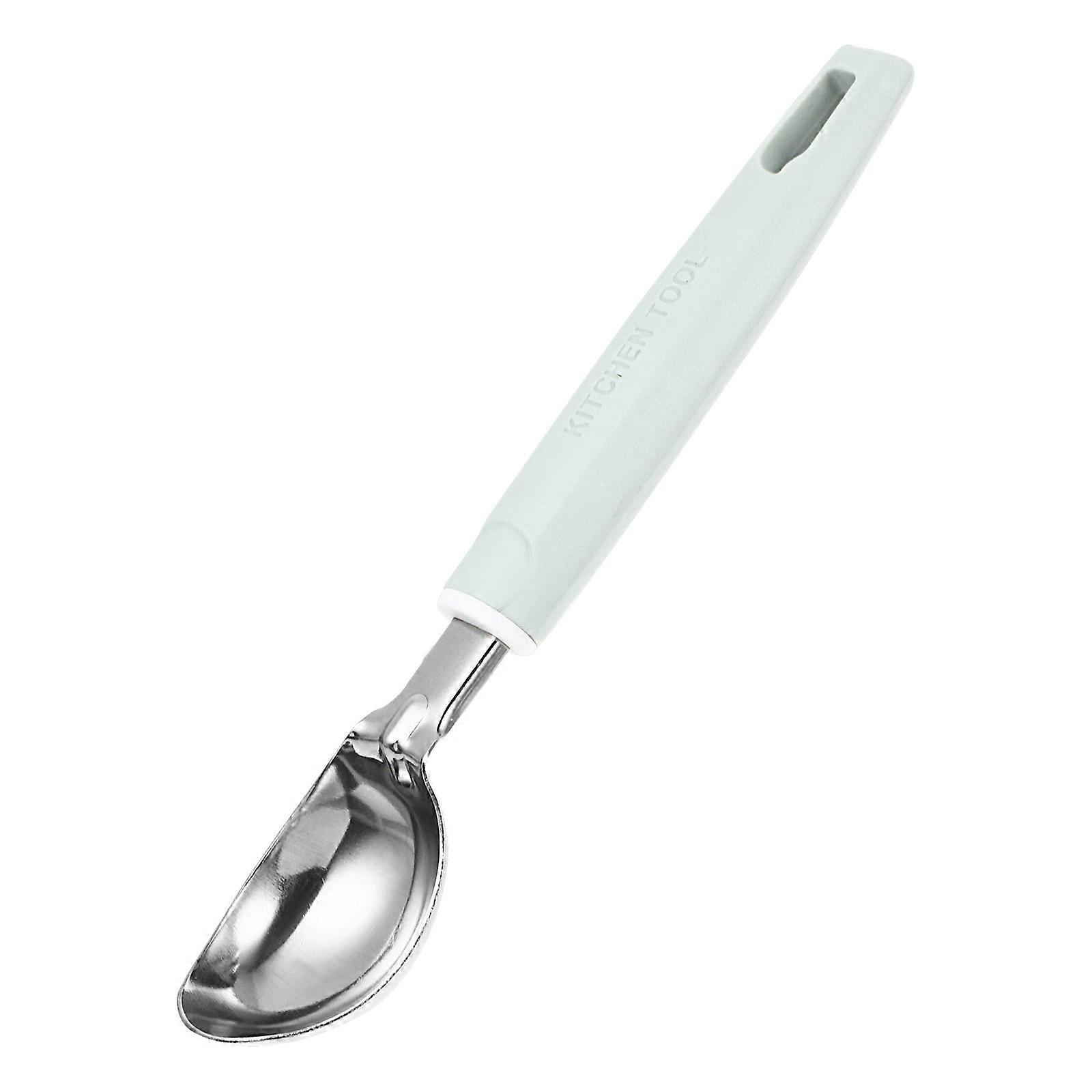 Green Zinc Alloy Ice Cream Scoop for Scooping Desserts Fruit Cheese Nonslip Handle 2.5 Inch