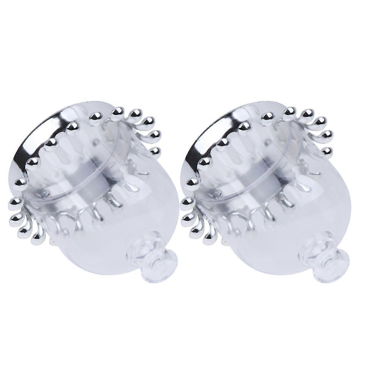 Cake Carrier Cover Multifunctional Portable Cakes Plate Transparent Dome Silver Bottom Plate 12Pack