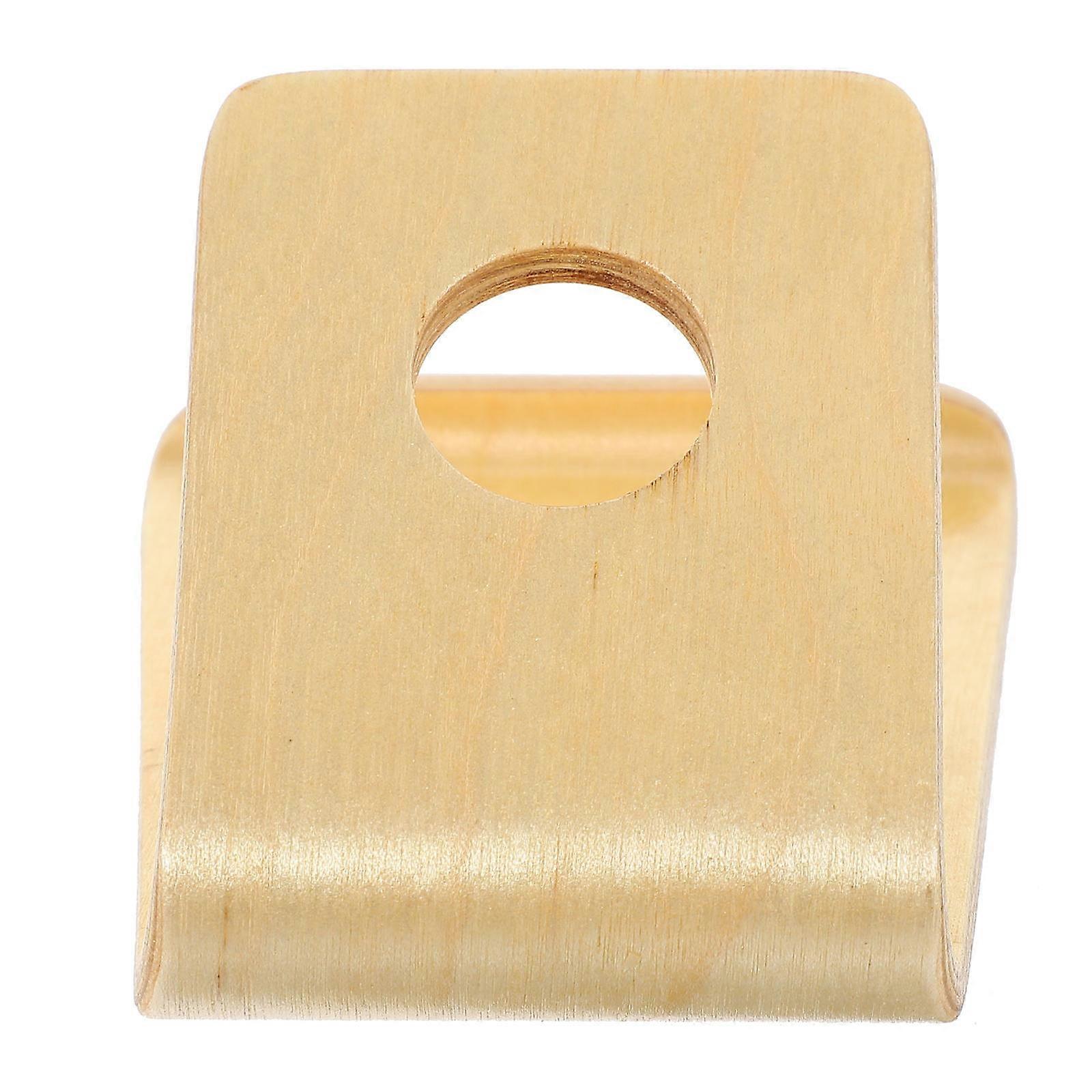 Creative Phone Stand with Durable Plastic Material in Light Brown for Home Office Use Supporting Phone and Tablet 7.5 inches