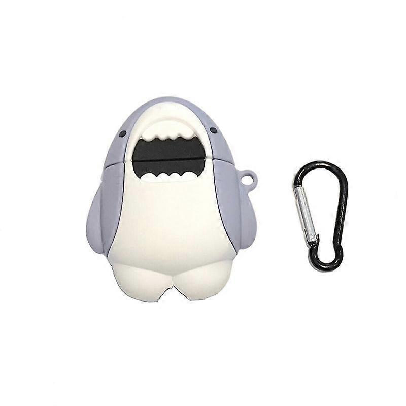 3D Shark Earphone Case for AirPods Pro Silicone Bluetooth Wireless Earphone Covers For Apple AirPods 1 2 Headset Cases