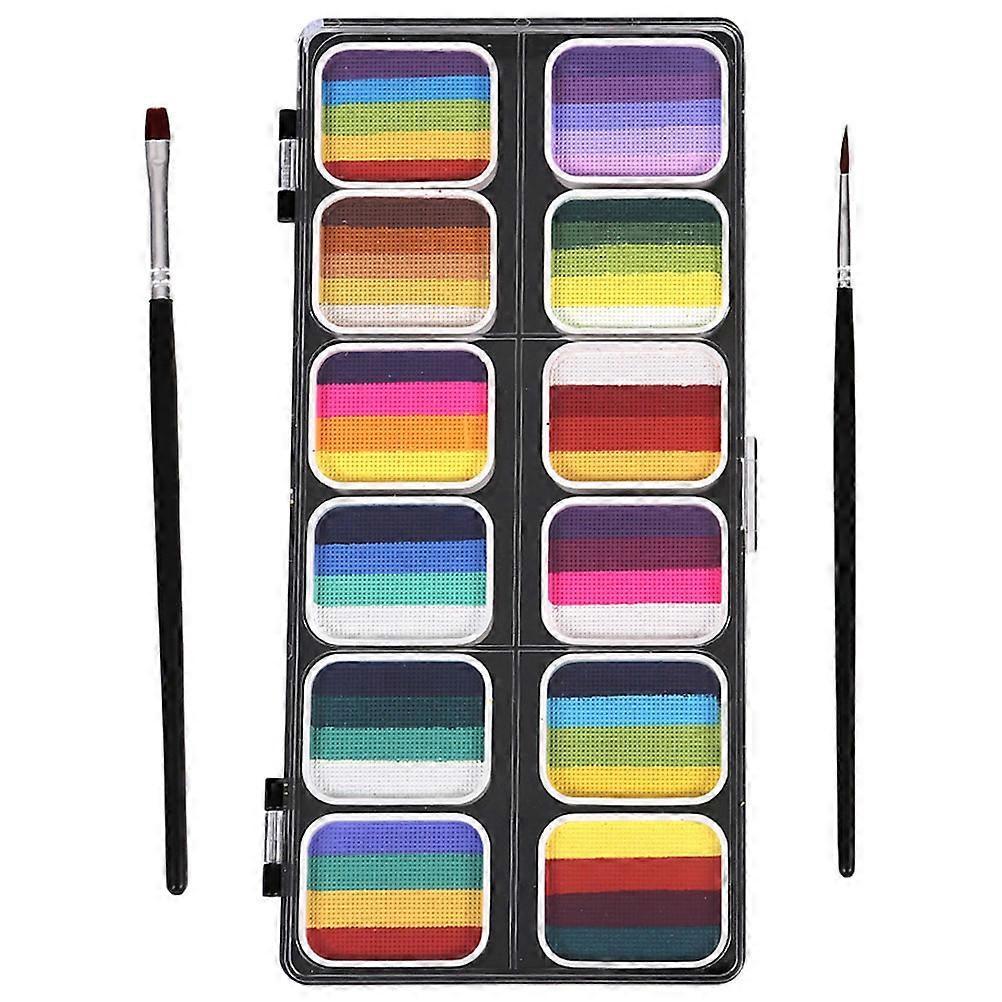 Event Decoration Body Paint Kit for Artists Gradient Colors Water-based Formula 1Set
