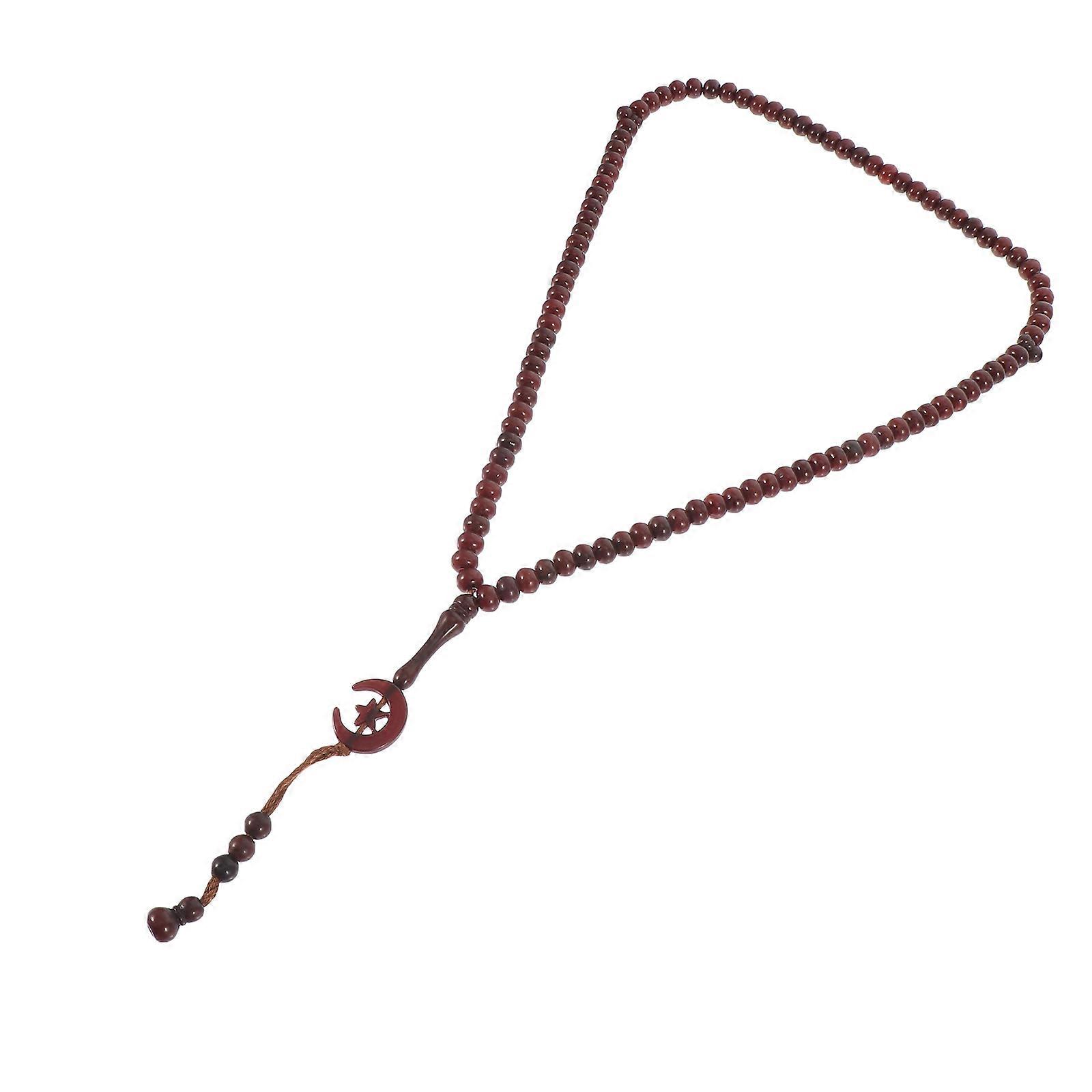 Islamic Prayer Beads Worship Bead String For Muslim Worship 44X0.85CM Beautifully Crafted Resin 1Set