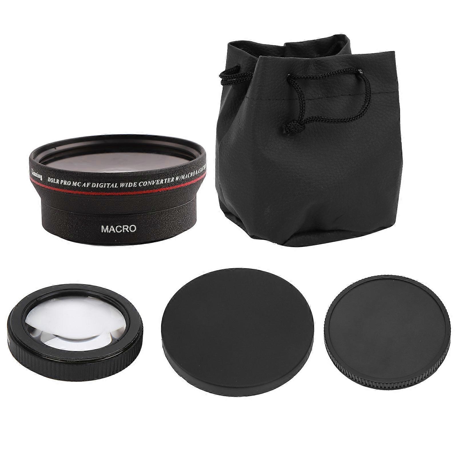 High Transmittance Optical Glass 0.45x Wide Angle Additional Lens for 67mm Camera Lens