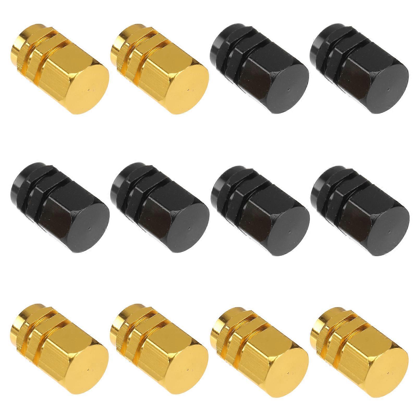 Tire Air Caps Prevent Leakage Dustproof Waterproof Car Valve Caps 12Pcs