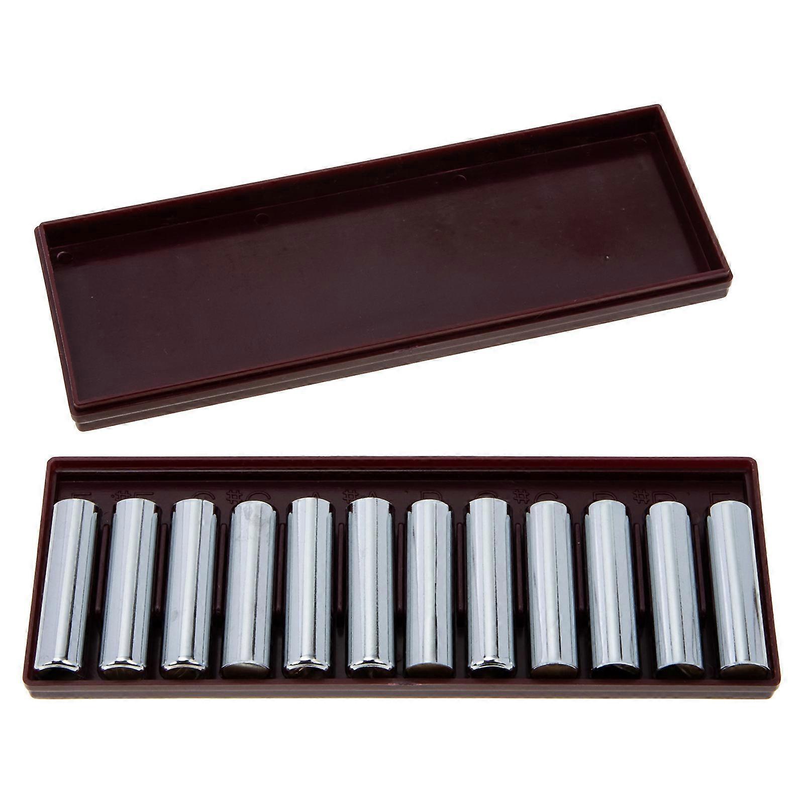 Useful Tuner 12Pack Practical Violin Tuning Device For Musicians Silver Durable Design Pitch Adjustment
