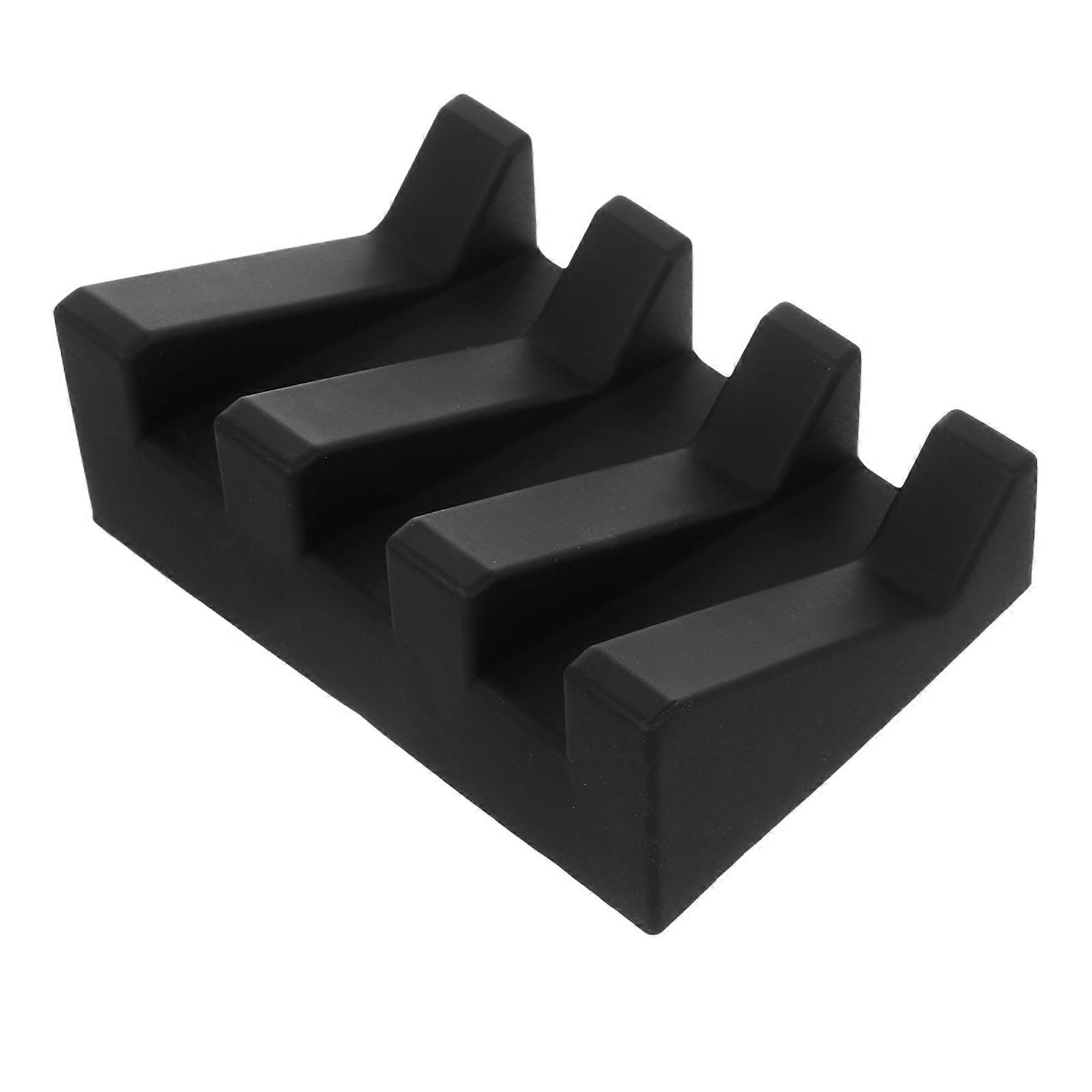 Piano Shape Silicone Soap Dish Waterproof Holder Kitchen Shower Organization 1Set Self Draining Design