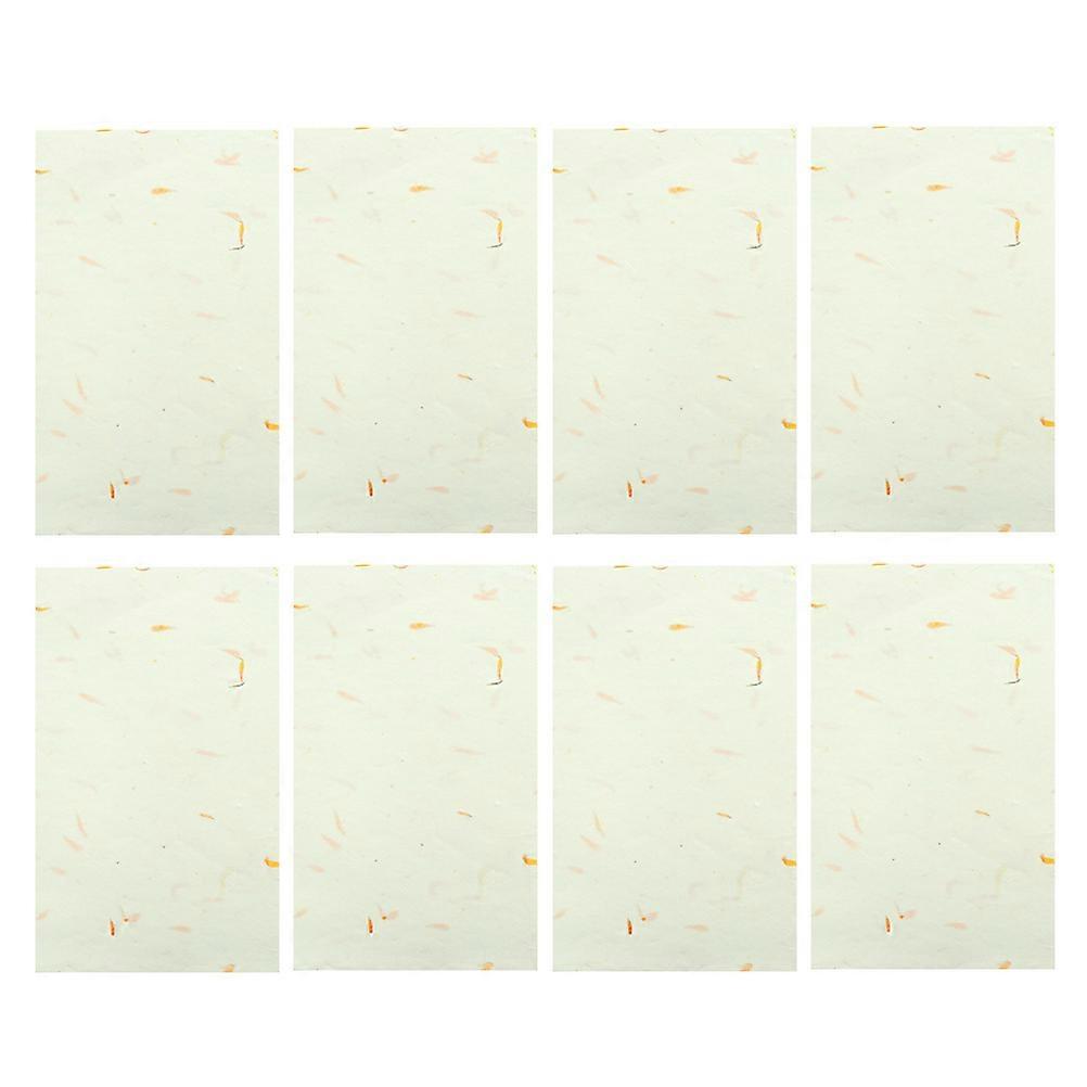 Chinese Calligraphy Xuan Paper Suitable For Painting Practices 40 Sheets Elegant Light Yellow Paper With Water Imbibition