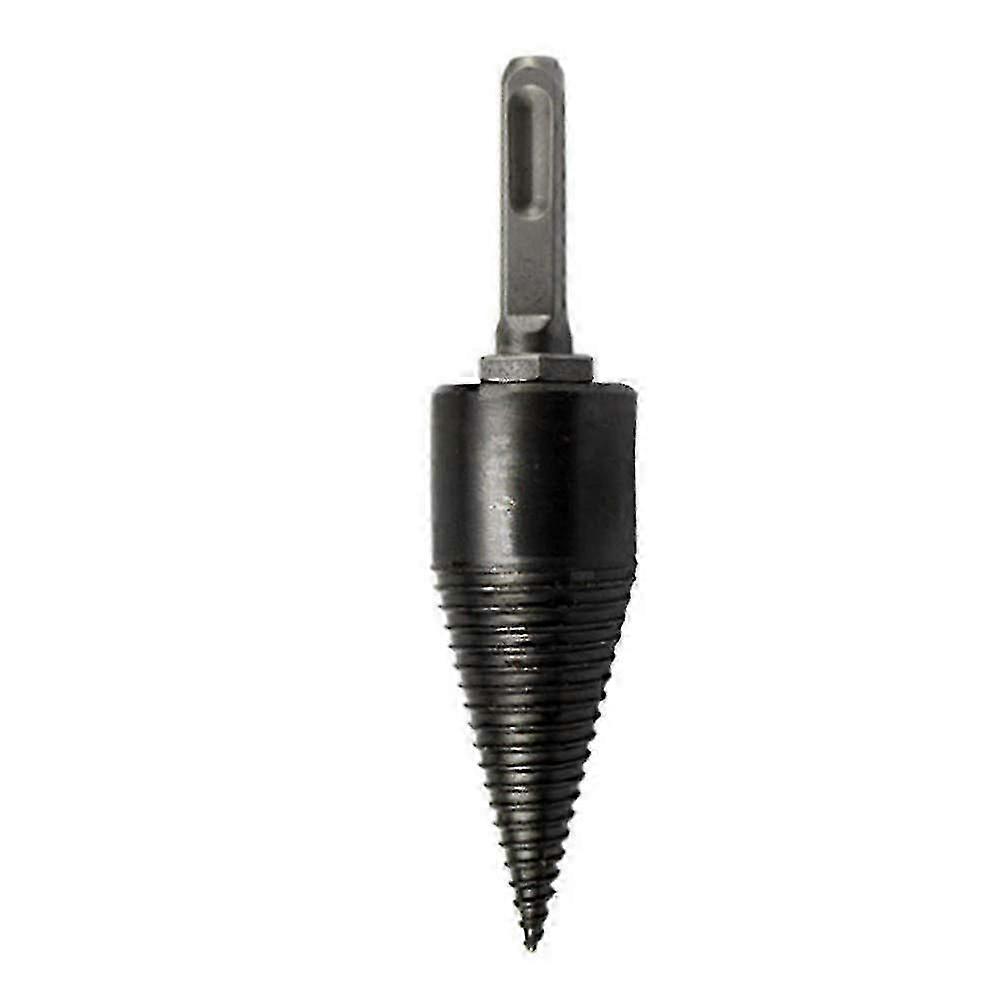 32mm Multi-functional Screw Cones Splitter Log Splitter Wood Splitter Screw With Round Handle Firewood Machine Wood Drill Bits (square Handle)