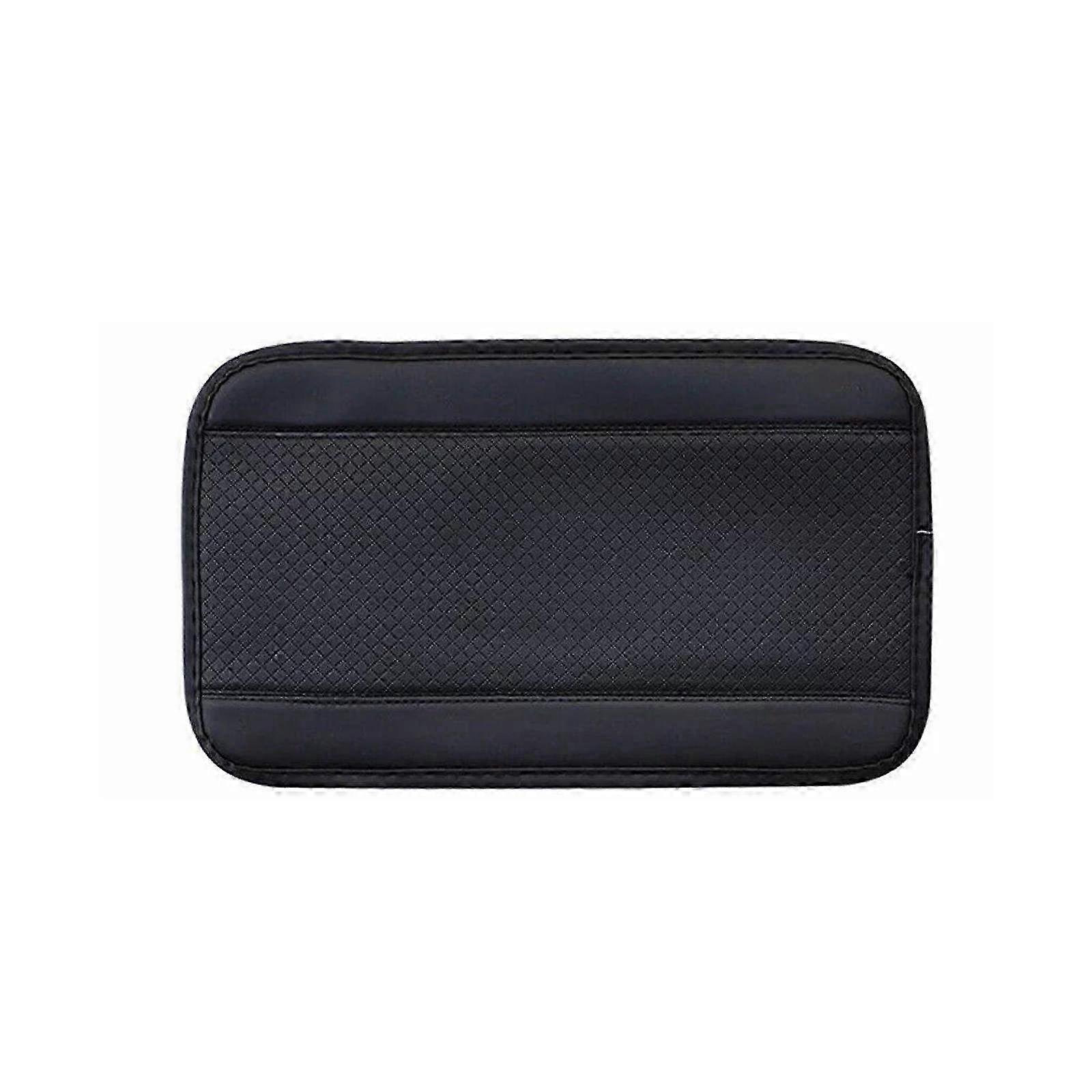 Waterproof Black Car Armrest Cushion for Console Box - Comfortable Padding for Enhanced Driving Experience and Support