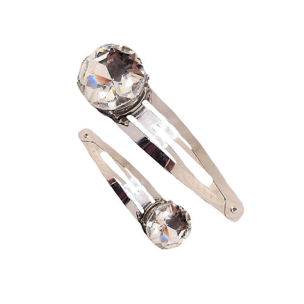 White Rhinestone Hair Clips Stylish Alloy Bobby Pins for Decoration Durable and Use