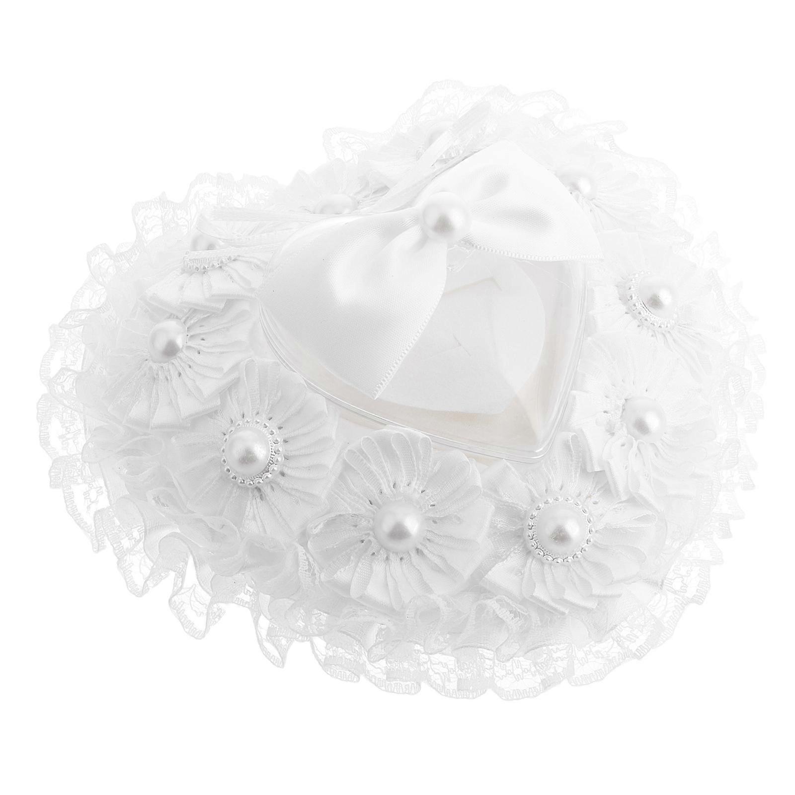 Ring Cushion for Wedding Ring Protection, Heart-Shaped Design with Elegant Craftsmanship